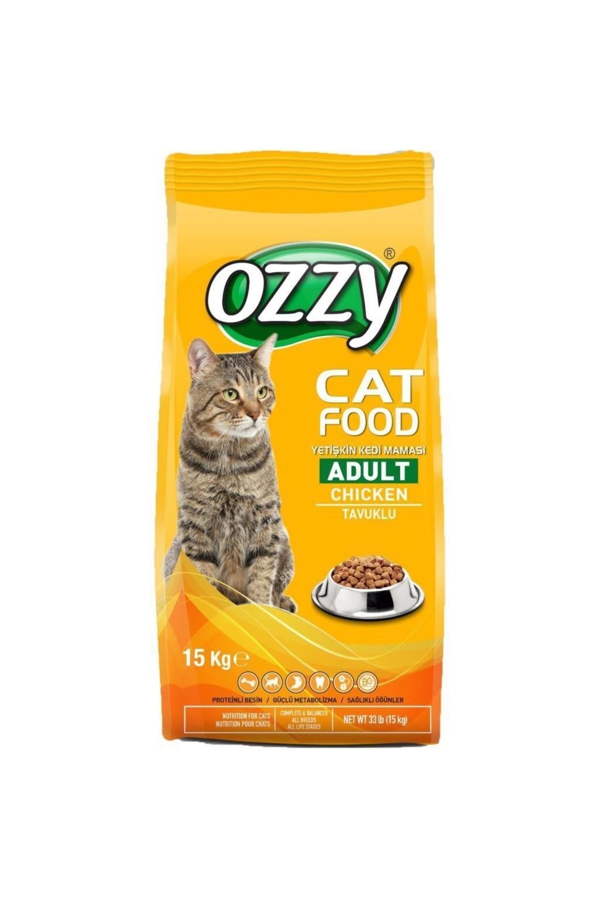 Ozzy Ozzy Tavuklu Yetişkin Kedi Maması 15 Kg