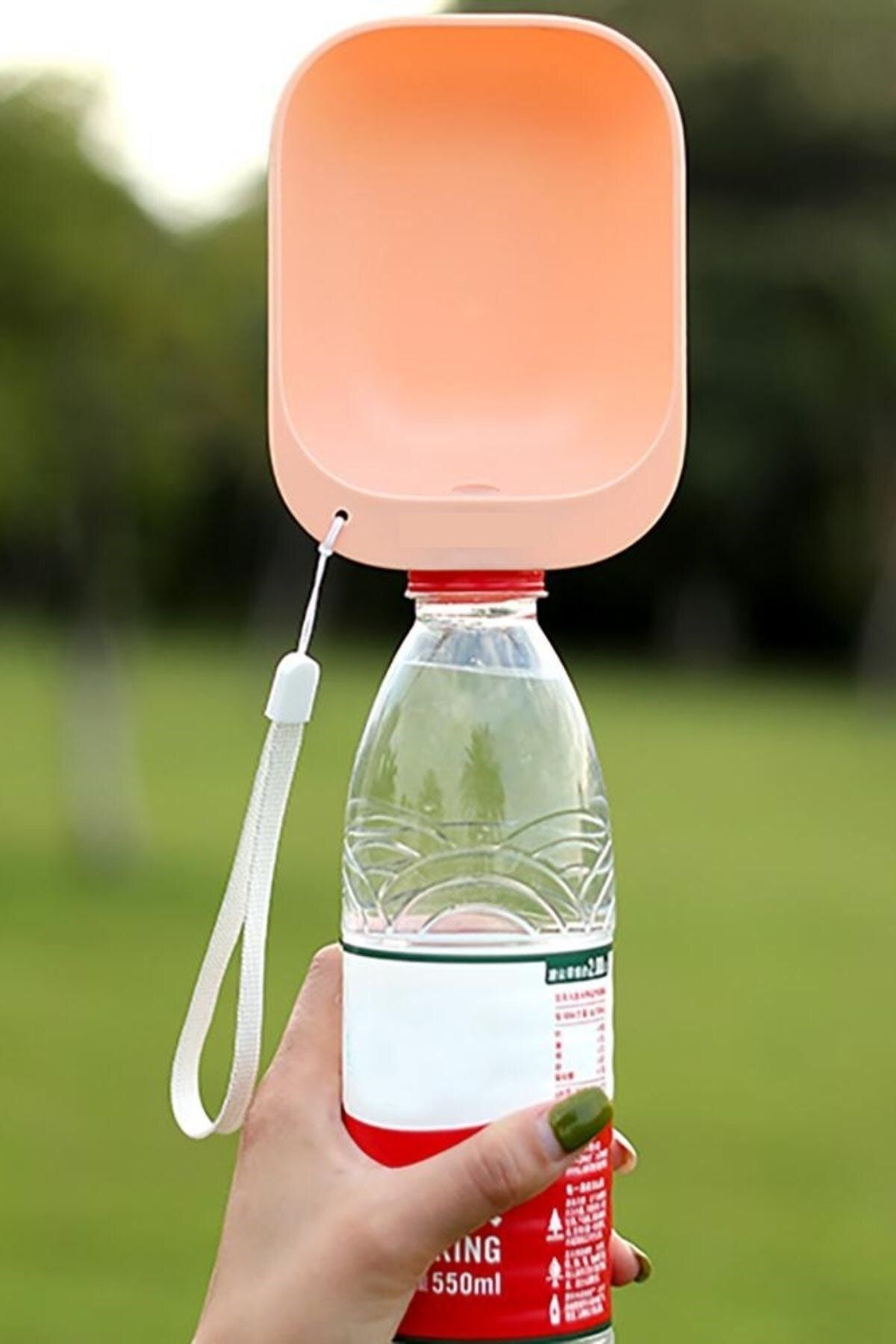 Buffer ® Evcil Hayvan Plastik Yıkanabilir Taşınabilir Su Şişesi Bağlantılı Su Kabı