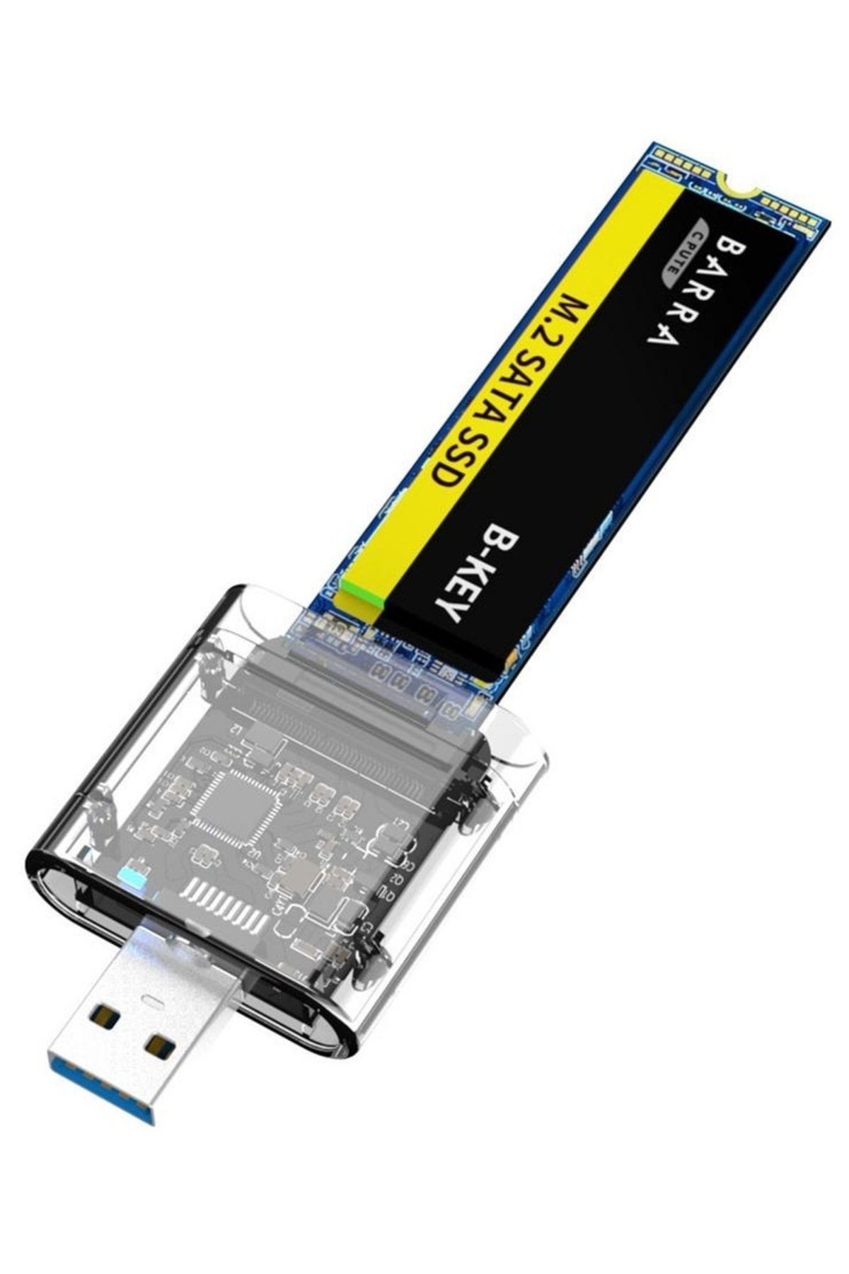 Alfais 5229 M.2 Sata To Usb 3.0 Gen1 Ngff Ssd 5gbps Harddisk Kutu Çevirici Adaptör