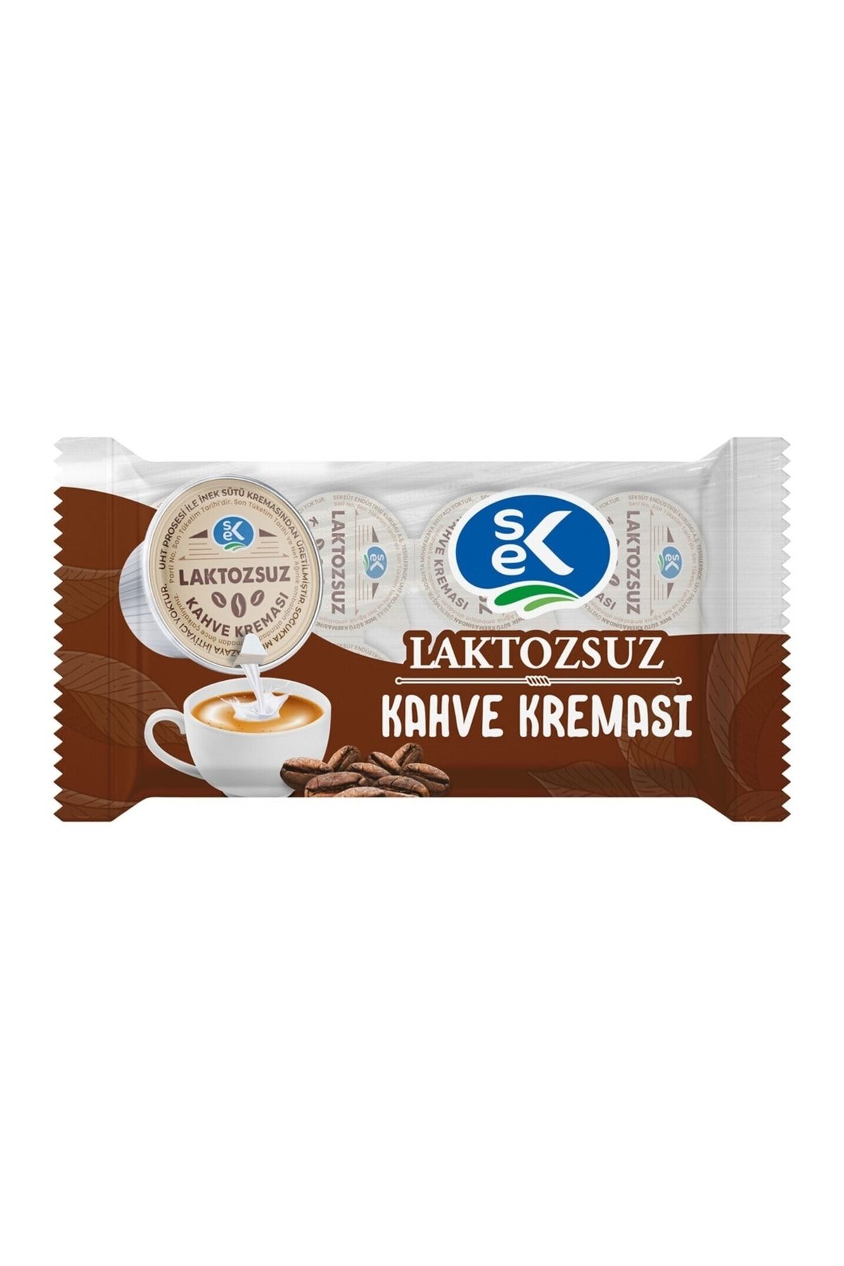 Sek Laktozsuz Kapsül Kahve Kreması 10 Adet X 15 ml (Gerçek Süt Kreması)