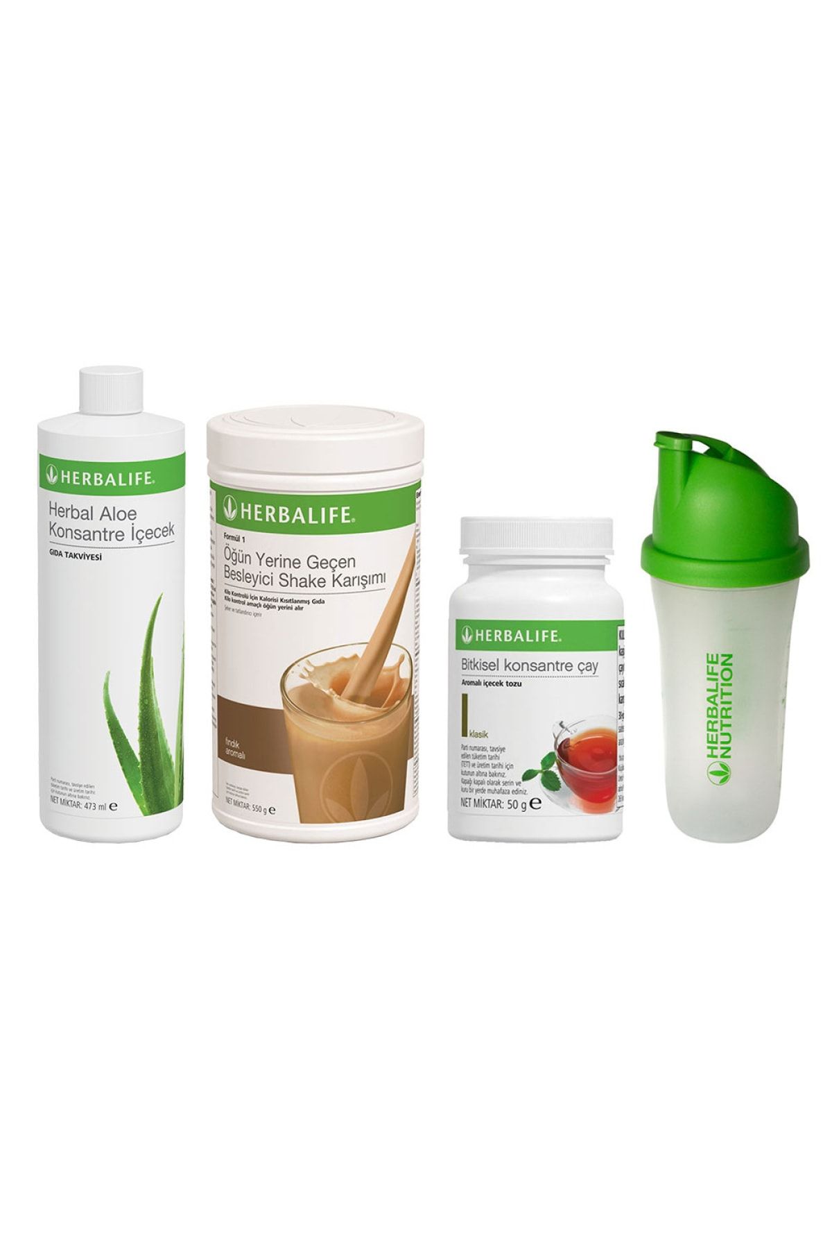 Herbalife Kampanya Set Paketi 26 (fındıklı Shake + Klasik Çay 50gr + Aloe Vera + Hediye Shaker)