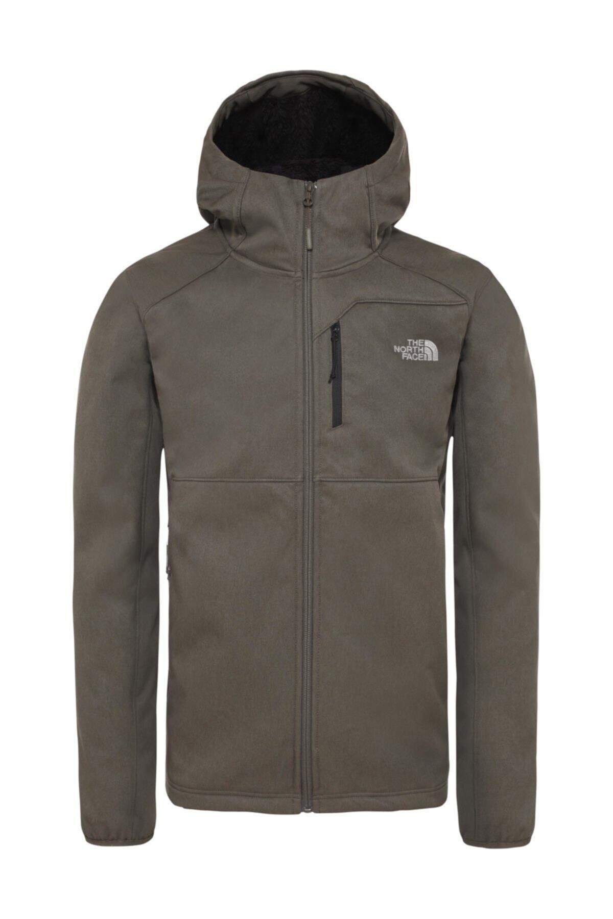 The North Face Quest Hooded Softshell Outdoor Erkek Mont Haki