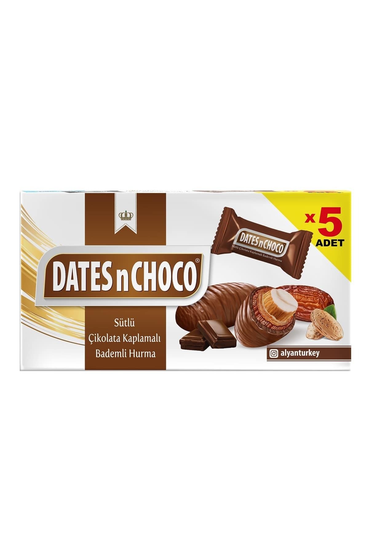 DATESnCHOCO Sütlü Çikolata Kaplı Bademli Hurma