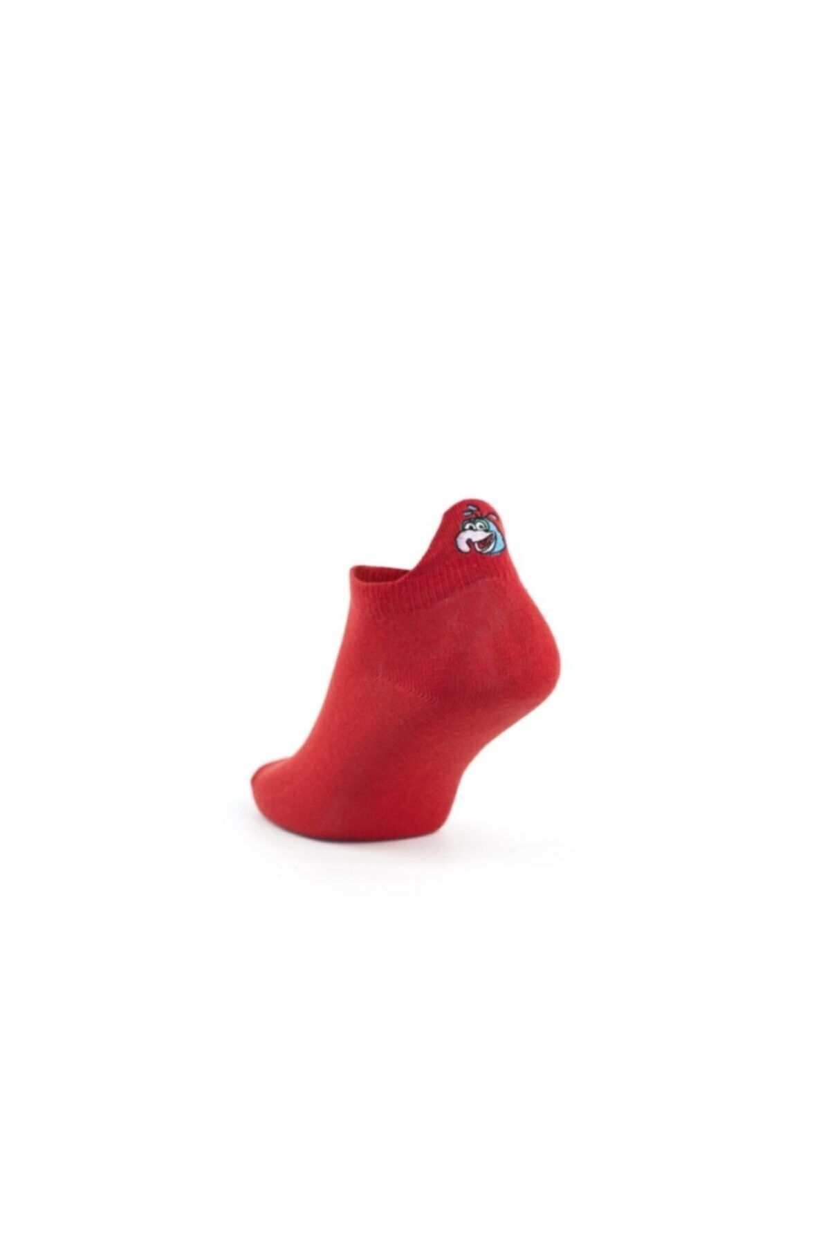pazariz Unisex Kırmızı Emojili Çorap 2 Li