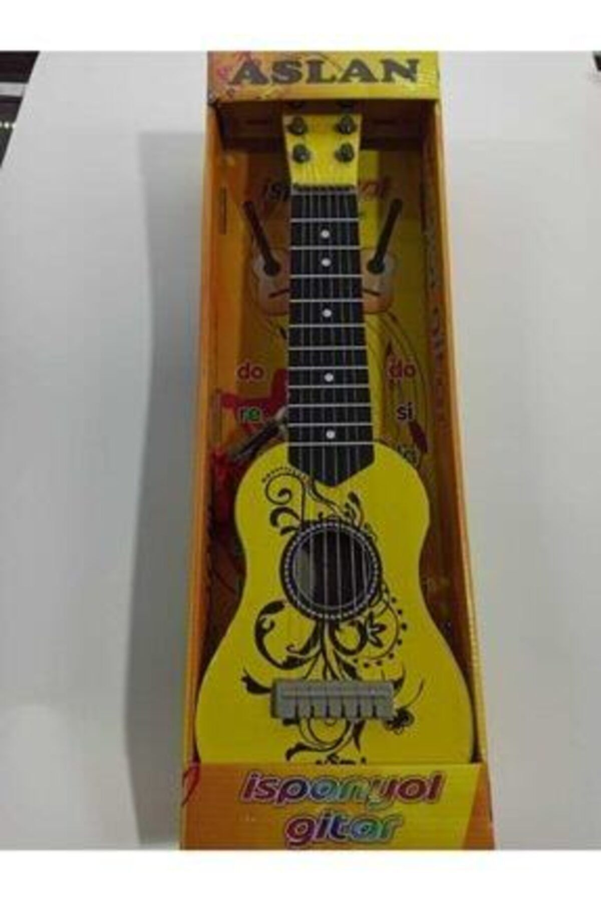 BURAKKRTSY Aslan Toys 50 Cm Askılı Telli Oyuncak Gitar ( Poşet Ambalajlı)