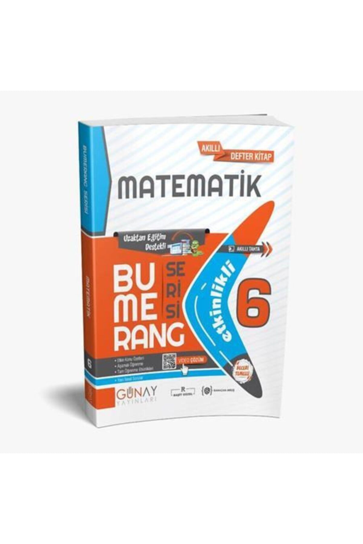 Günay Yayıncılık 6. Sınıf Matematik Bumerang Serisi Etkinlikli Akıllı Defter Kitap