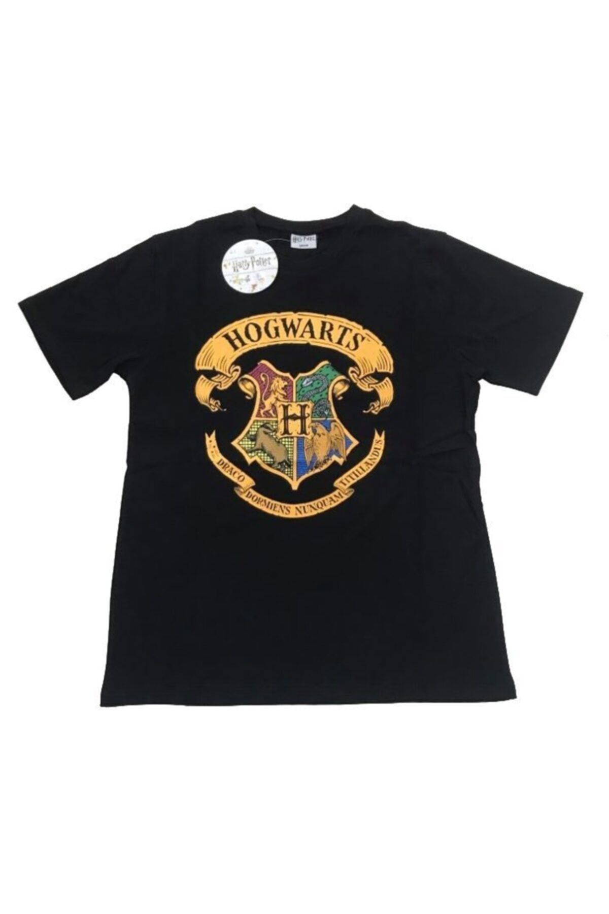 Harry Potter Erkek Siyah Color Hogwarts Orijinal Lisanslı T-shirt