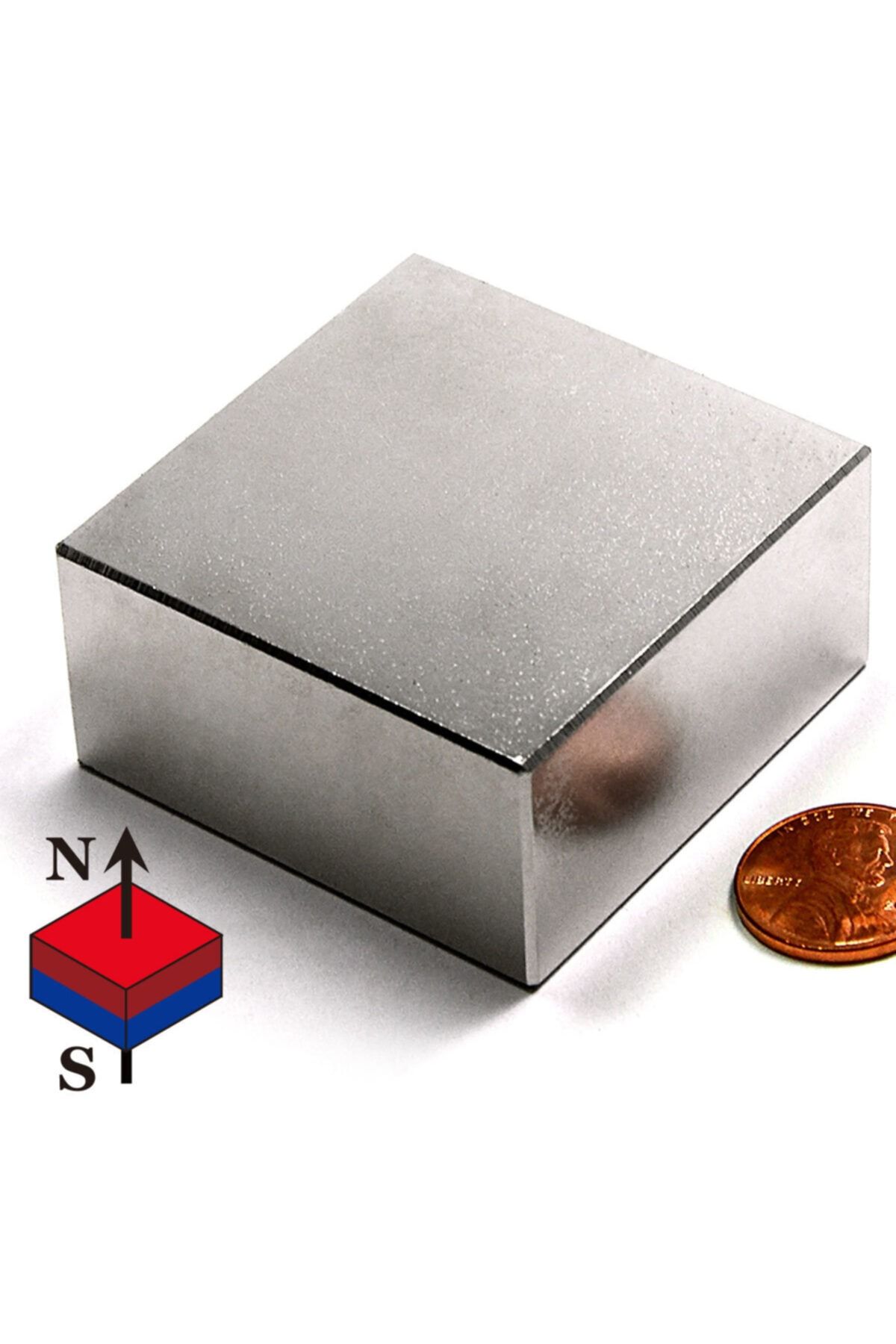 Dünya Magnet 50mm X En 50mm X Kalınlık 25mm Çok Güçlü Büyük Neodyum Mıknatıs