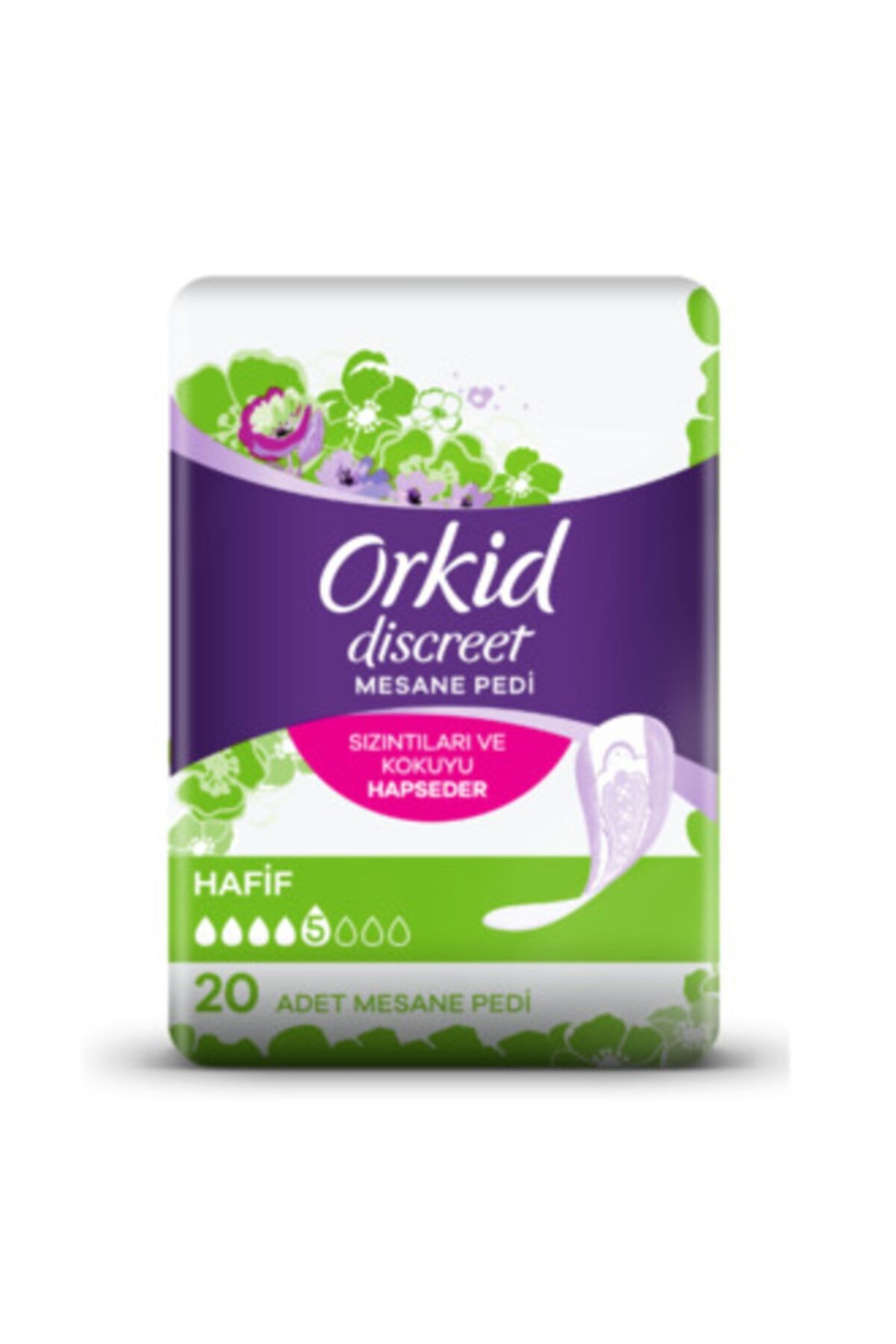 Orkid Discreet Mesane Pedi Hafif 20'li