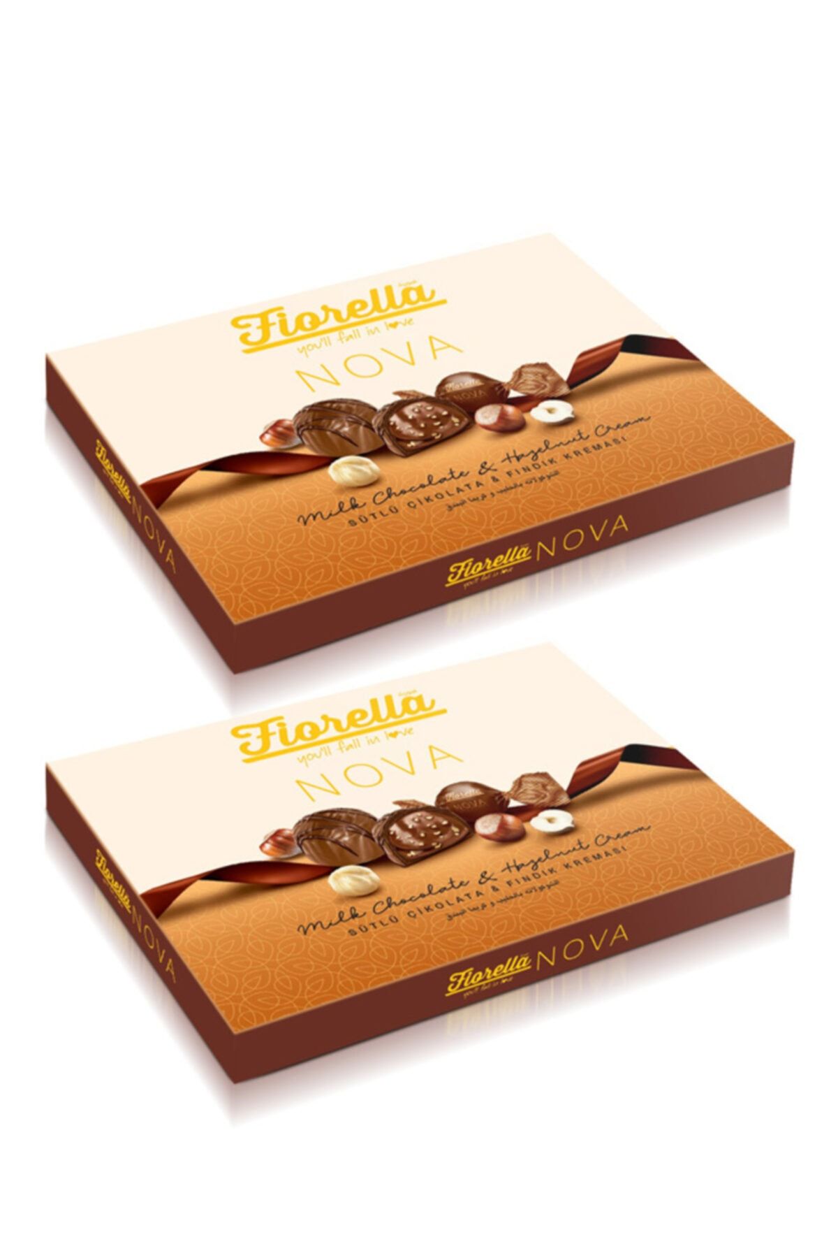 FIORELLA Nova Sütlü Çikolata Ve Fındık Kremalı 250 G. Kutu - 2 Adet
