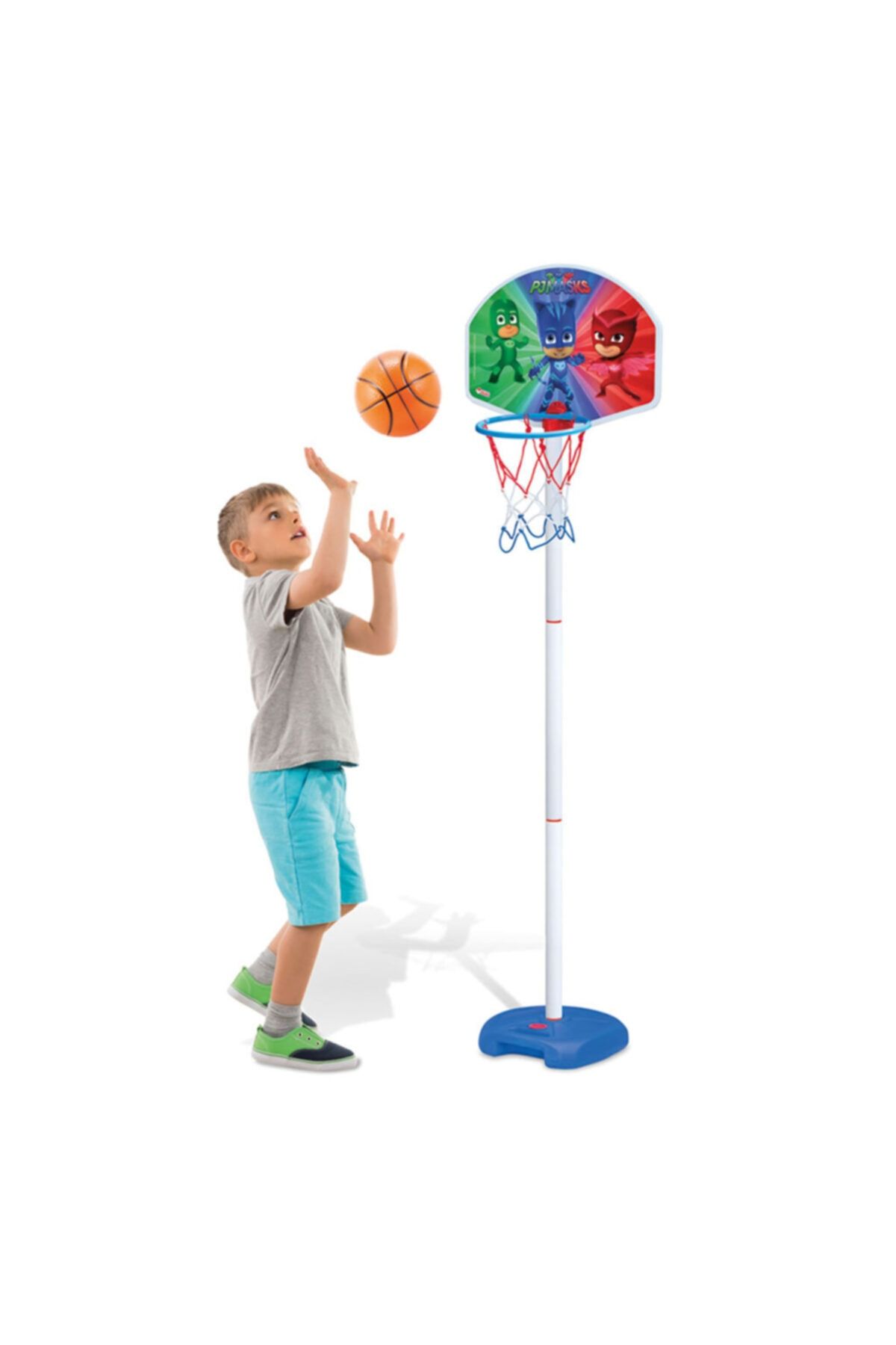 Dede Oyuncak Pj Masks Ayaklı Basketbol Set Çocuk Basket Potası-3403