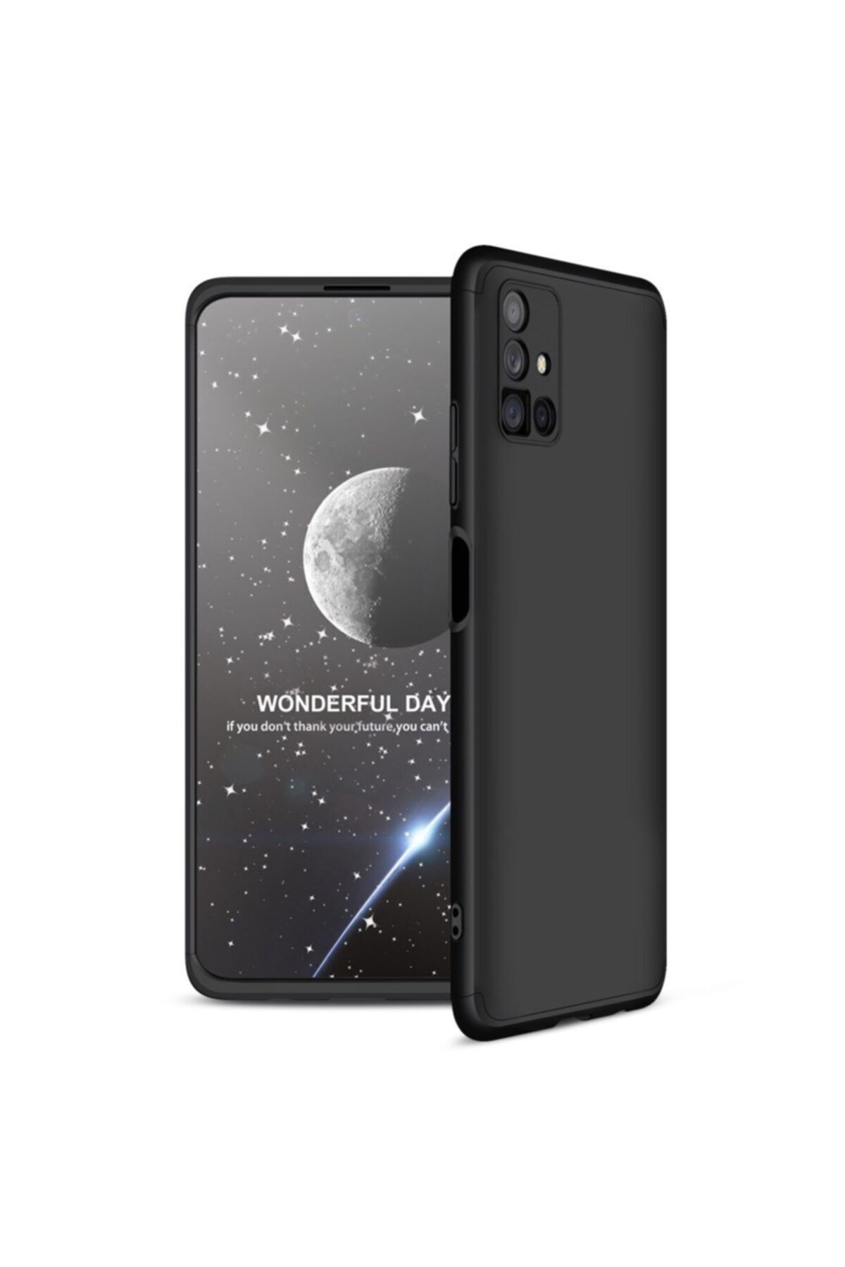 Samsung Teleplus Kılıf Galaxy M51 360 Ays Hard Cover Siyah