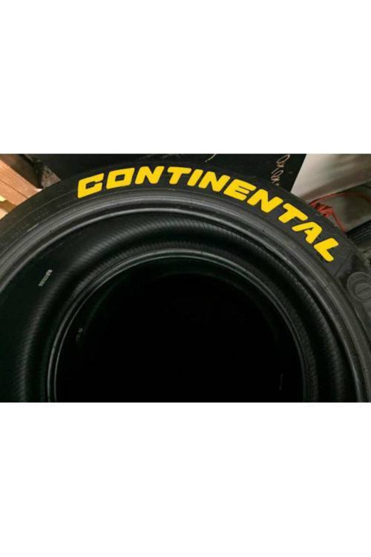 Continental Lastik Yazısı 8 Adet 1.sınıf Kalite Solmaz Araç Motorsiklet Lastik Stiker Etiket