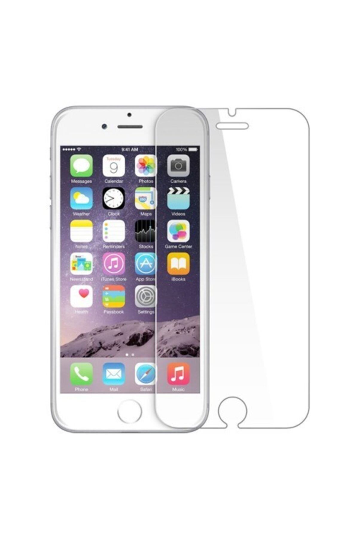 Fibaks Apple Iphone 8 Ekran Koruyucu Kısa 9h Ultra Ince Nano Esnek Micro Temperli Kırılmaz Cam Koruma