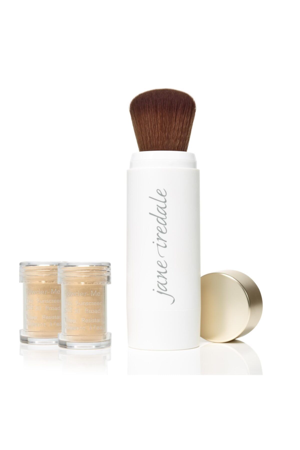 Jane Iredale Powder-me® Spf 30 Refillable Brush Dry Sunscreen -yüz Ve Vücut Pudrası # Tanned 2*2,5 Gr.