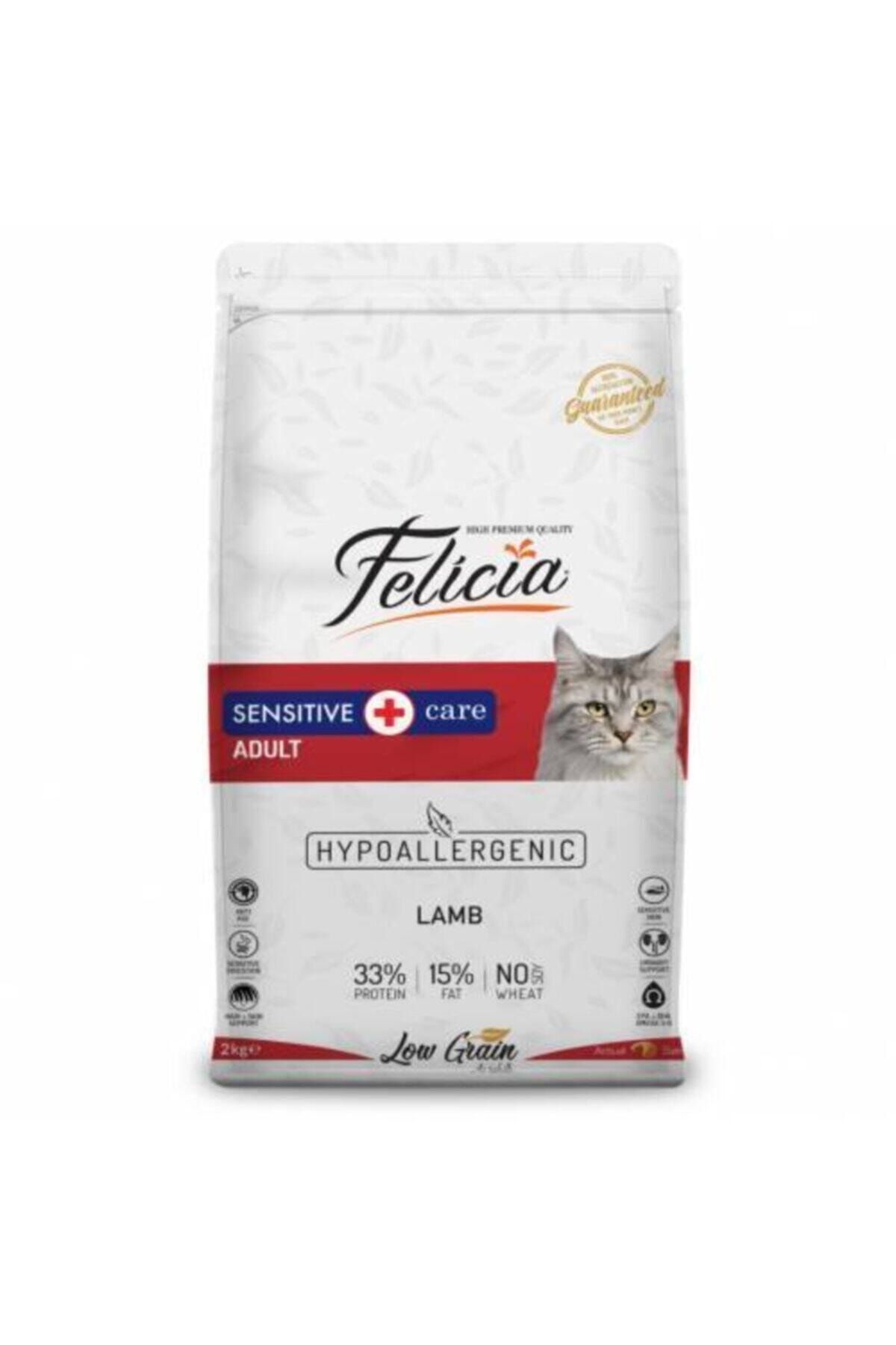 Felicia Hypoallergenic Düşük Tahıllı Kuzu Etli Yetişkin Kedi Maması 2 Kg- Orjınal Kapalı Paket