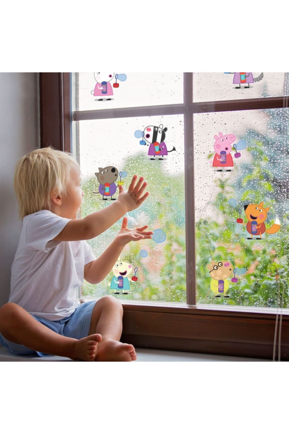MyHappyPlace Peppa Baloncuk Bebek ve Çocuk Odası Dekoratif Duvar Çıkartması Sticker