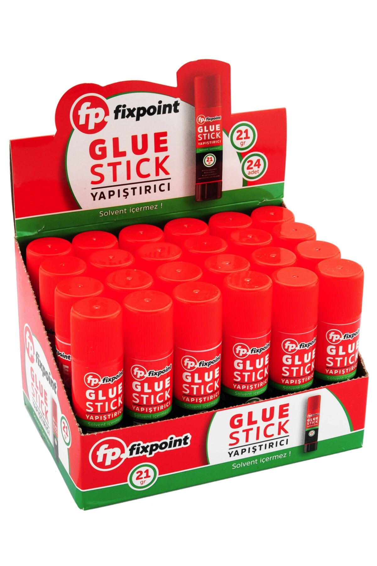 FixPoint Glue Stick Yapıştırıcı 21gr, 24'lü Paket Satış