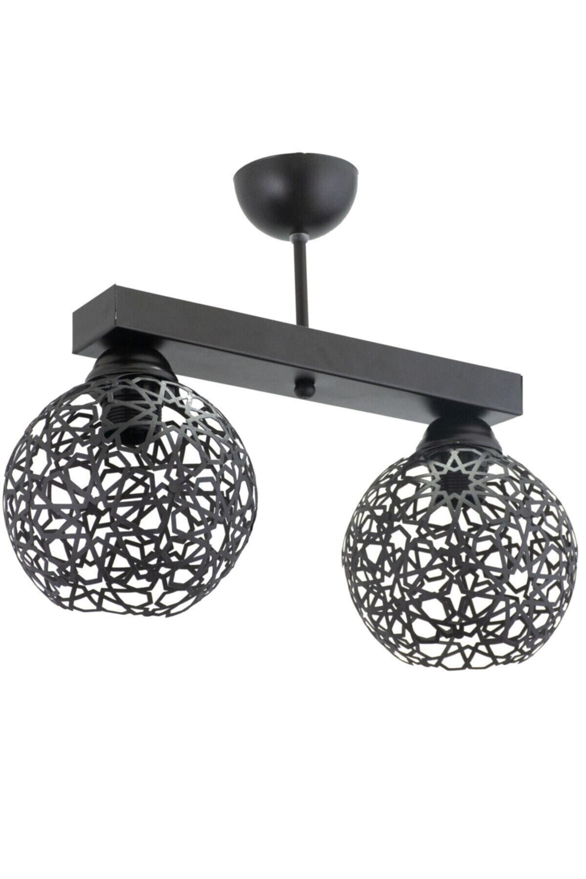 Lambadar Plofonyer Selçuklu Motifli Model Retro Rustik Avize