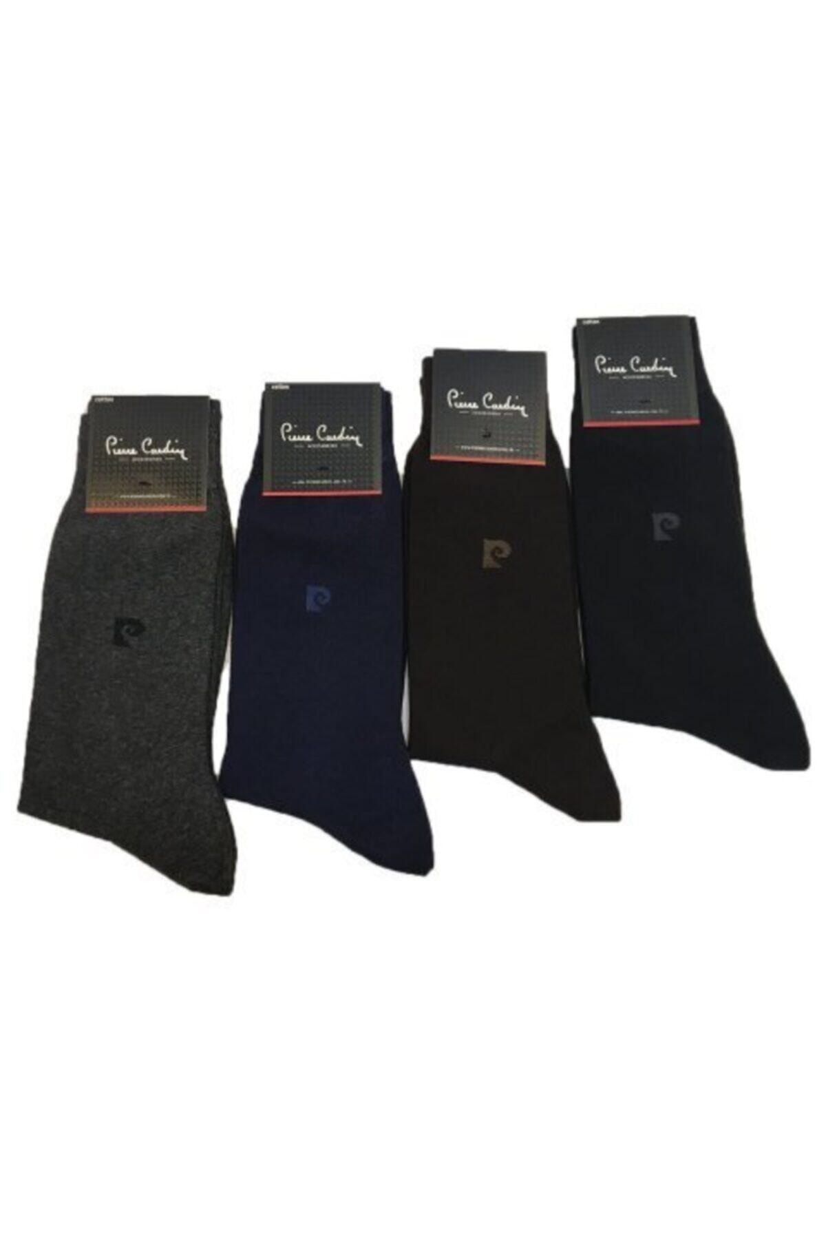 Pierre Cardin 6'lı Paket Erkek Pamuk Çorap Asorti Paket Topuk Burun Takviyeli