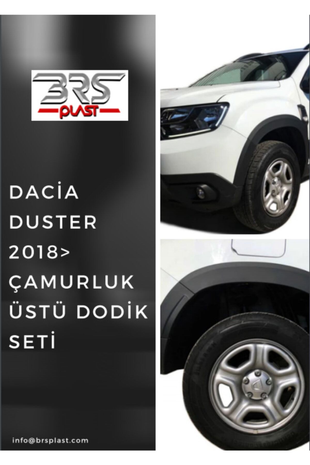 Genel Markalar Otomotiv Dacia Duster Düz Çamurluk Dodik 8 Parça 2018 Sonrası
