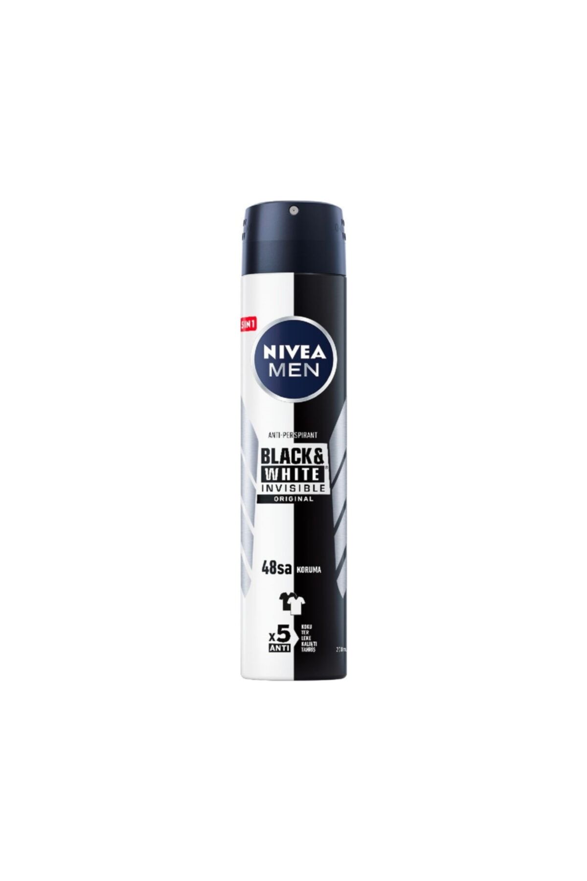 NIVEA Men Black & White Invisible Original 200 ml Erkek Sprey  Deodorant