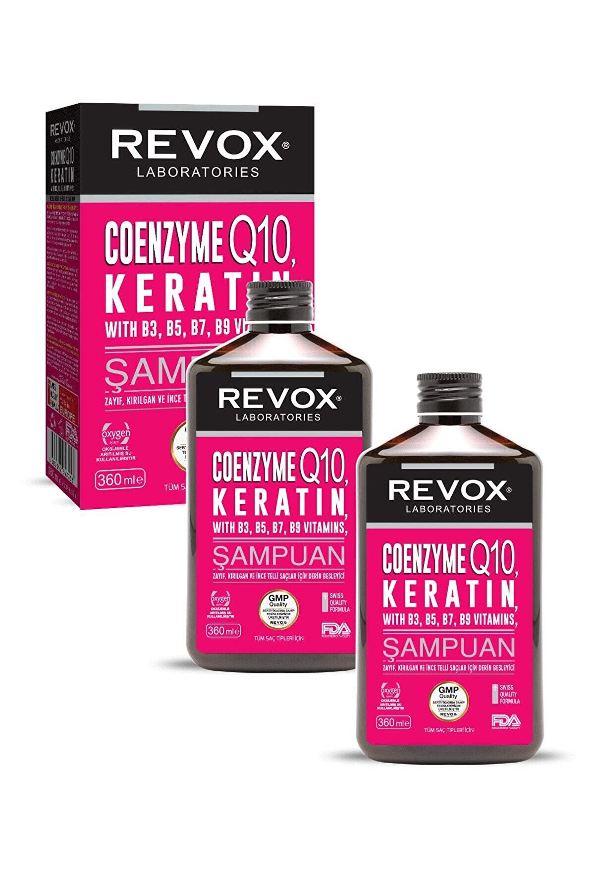 Revox Keratin, Koenzim Q10, B Vitamin Kompleks Özel Seri Saç Bakım