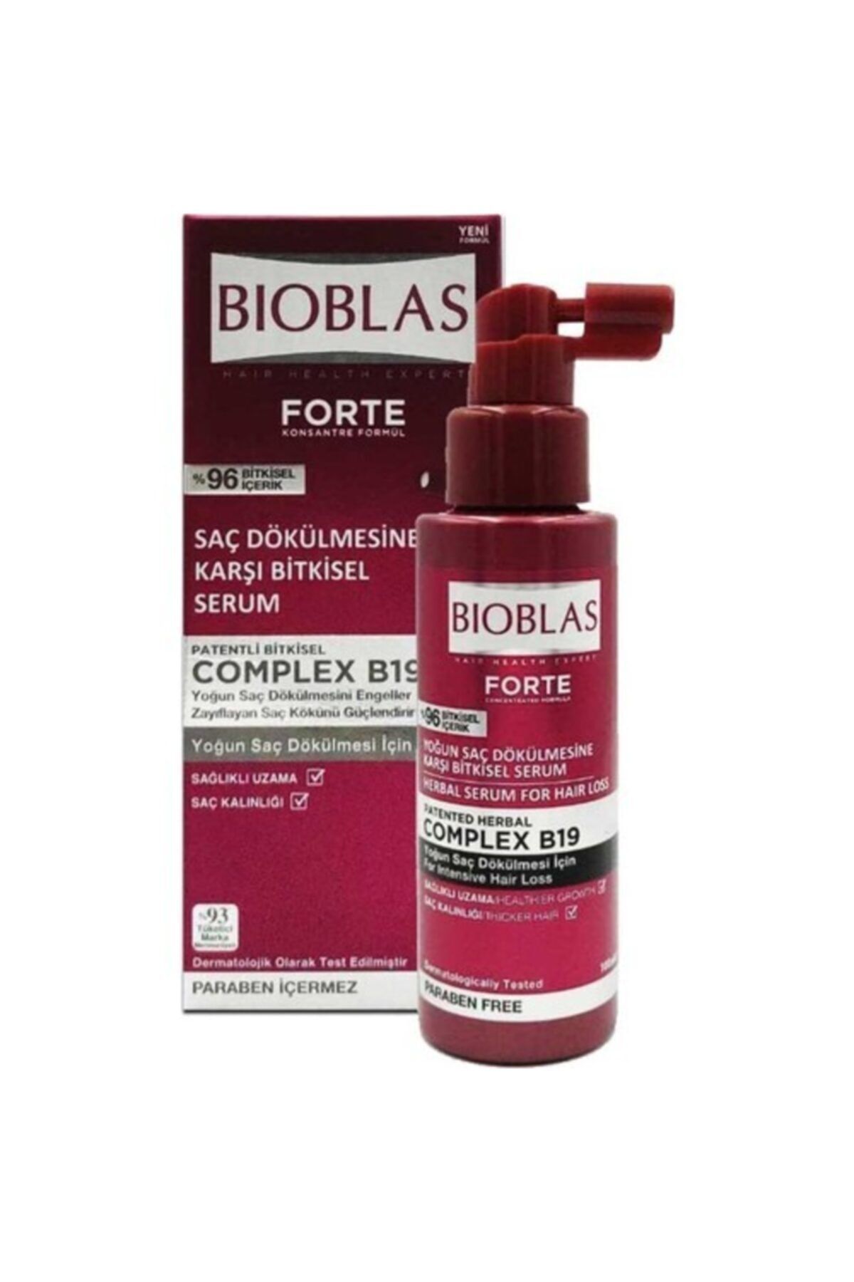 Bioblas Forte Saç Dökülmesine Karşı Bitkisel Serum 100 Ml