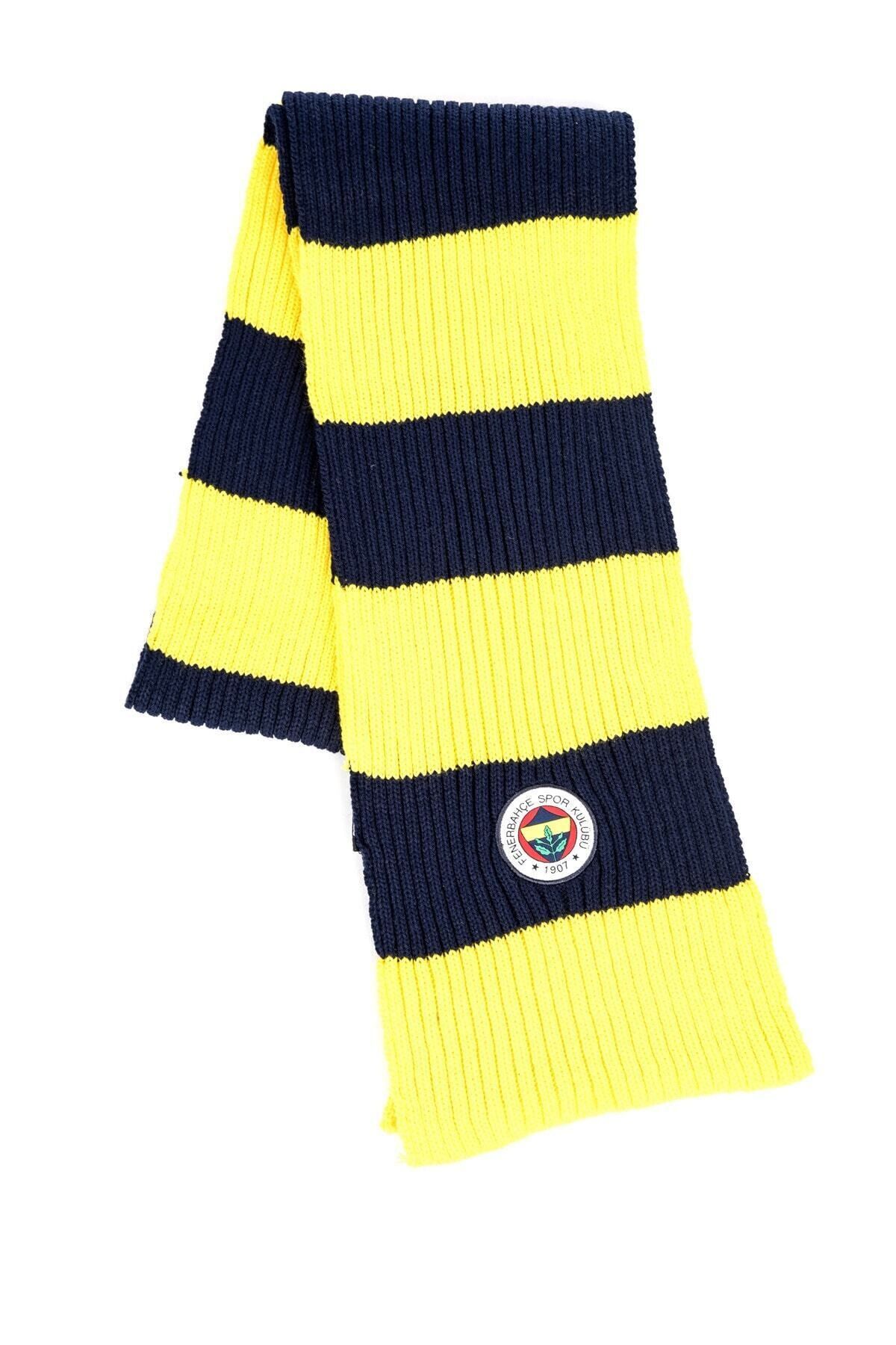 Fenerbahçe Unisex Sarı Lacivert Atkı Ta020u8k06