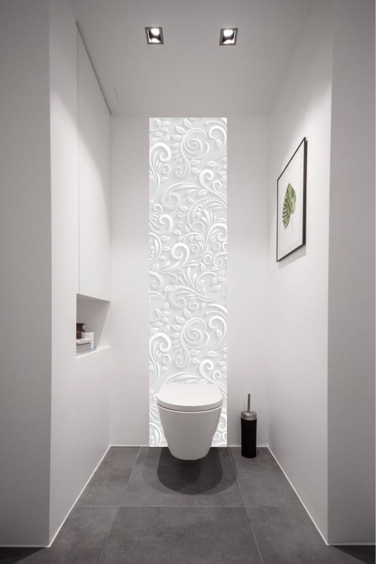 Kolhis 45cmx150cm Desen | Wc Tuvalet Arkası Kendiden Yapışkanlı Folyo | Banyo Fayans Kaplama Folyosu