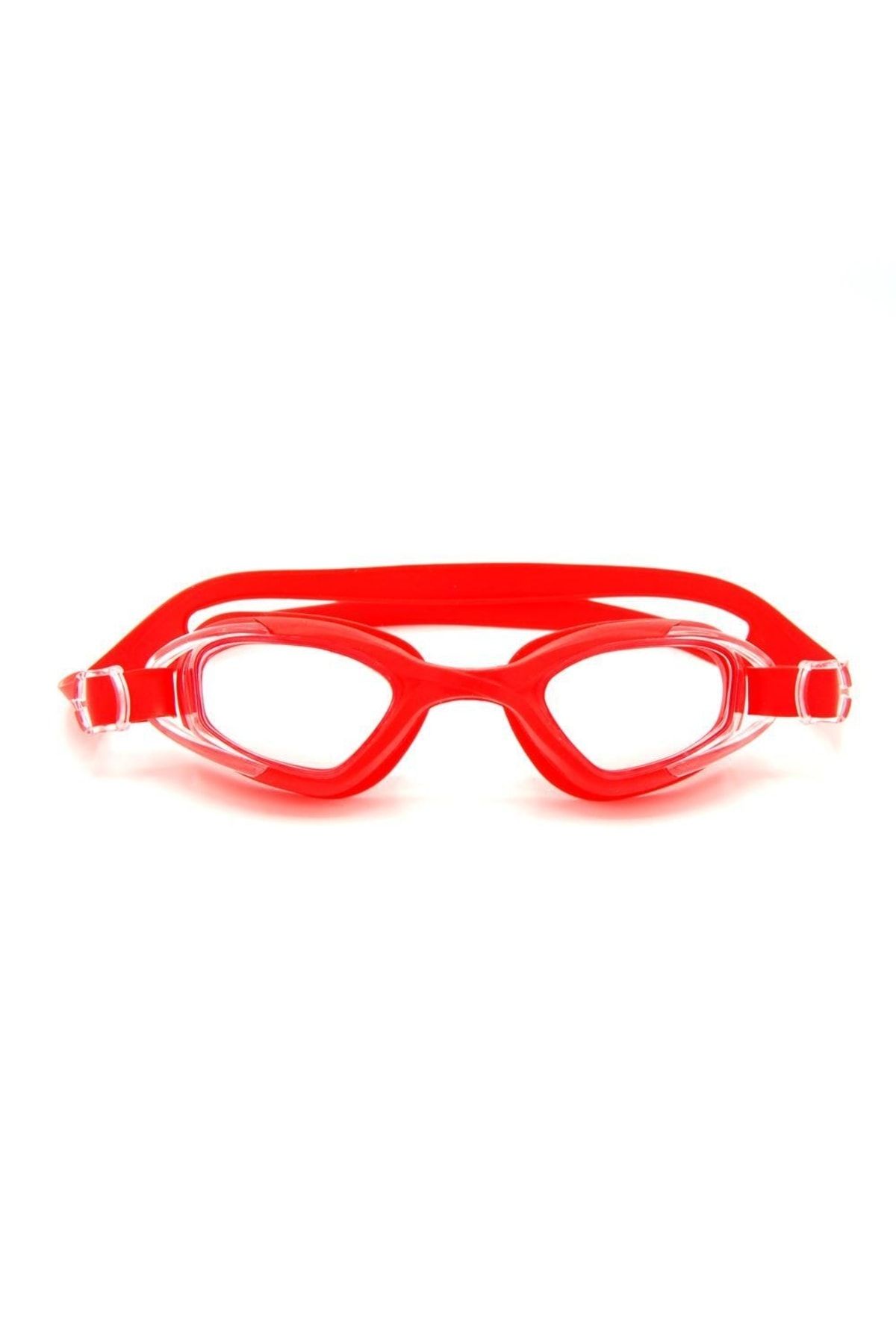 Delta (LÜKS KUTULU) Gs3 Silikon Havuz Deniz Yüzücü Gözlüğü Yetişkin Yüzücü Gözlük Kırmızı