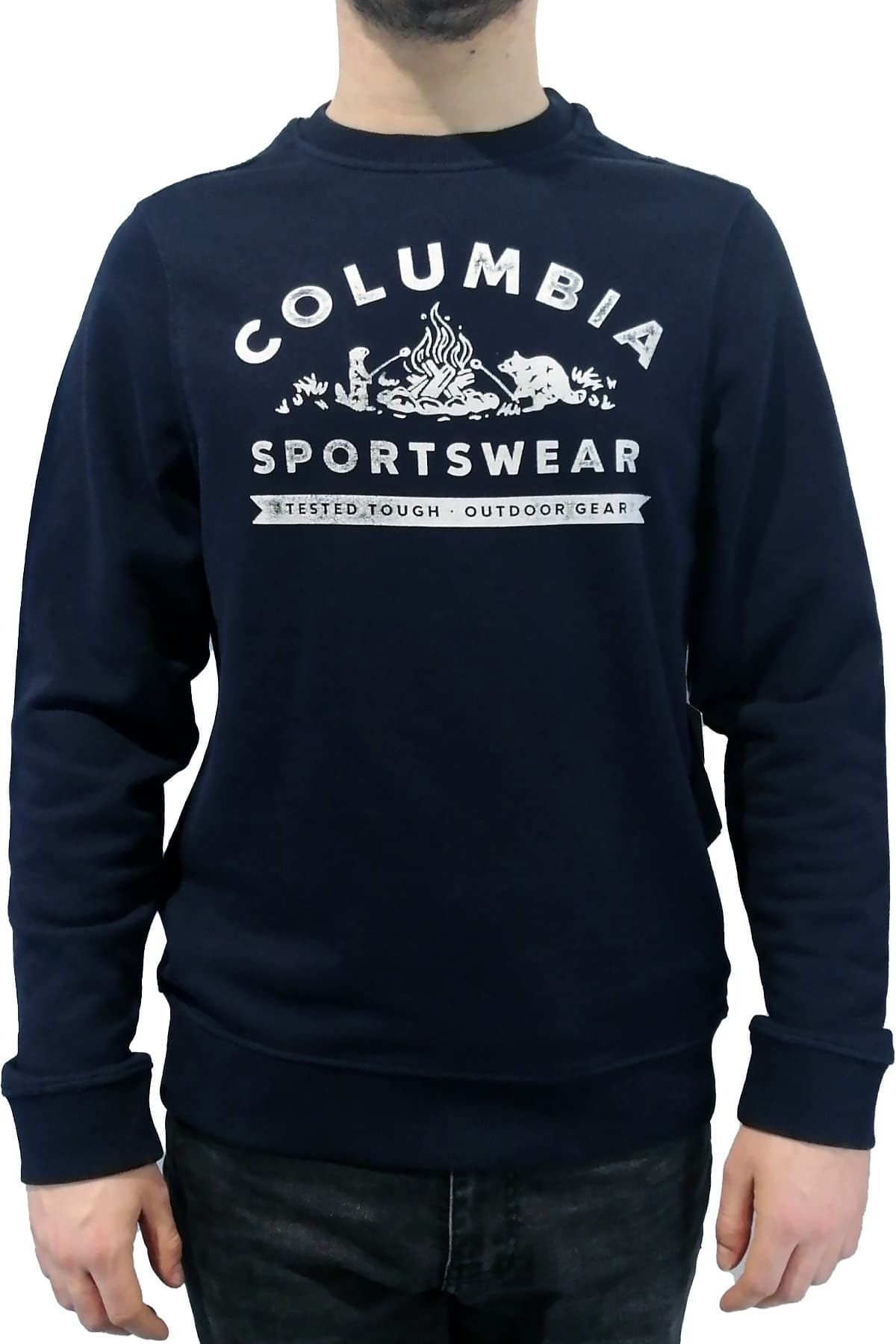 Columbia Basic Camping Animals Crew Sweatshırt Erkek Sweatshirt