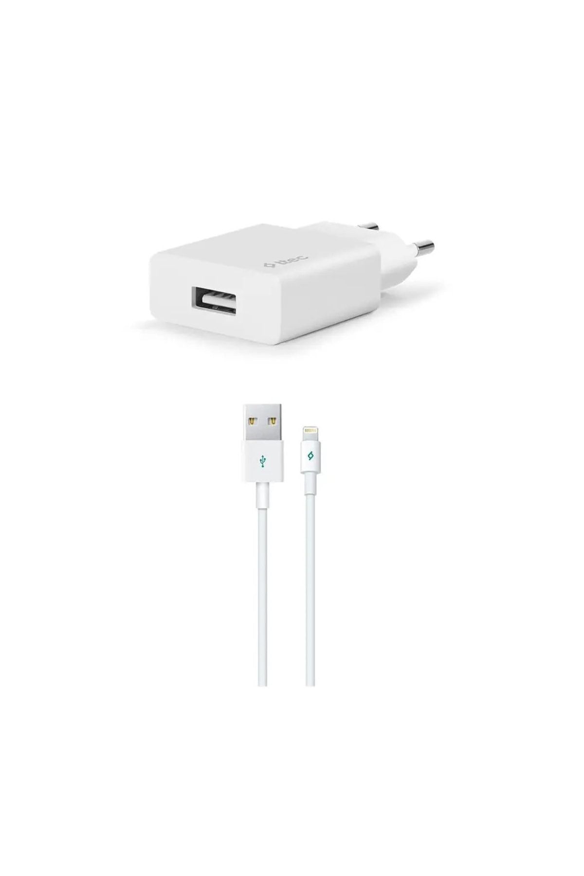 Ttec Smartcharger Seyahat Şarj Aleti 2a Ve Lightning Kablo Beyaz