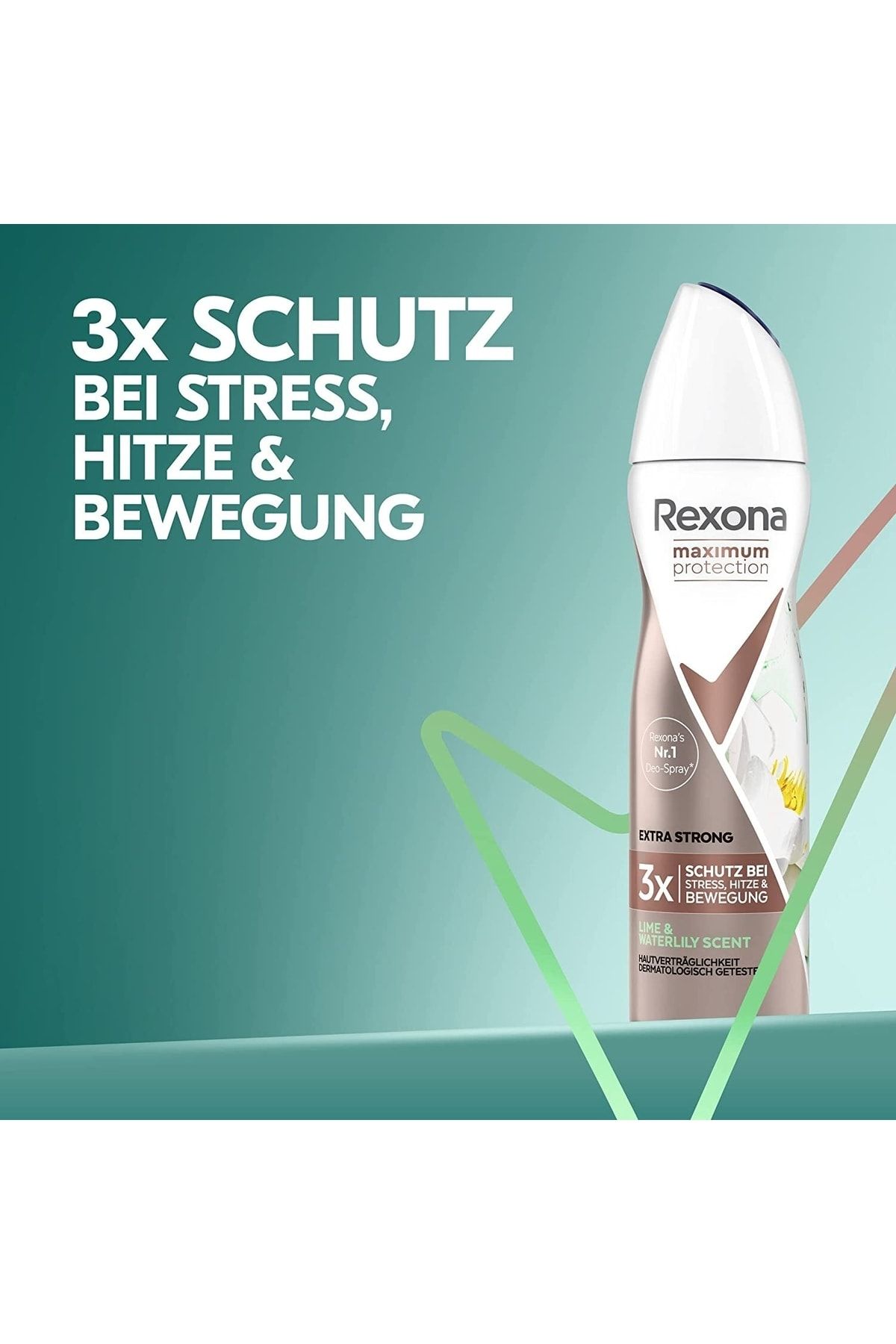 Rexona Maximum Protection Lime&waterlily Scent Sprey Deodorant 150 Ml