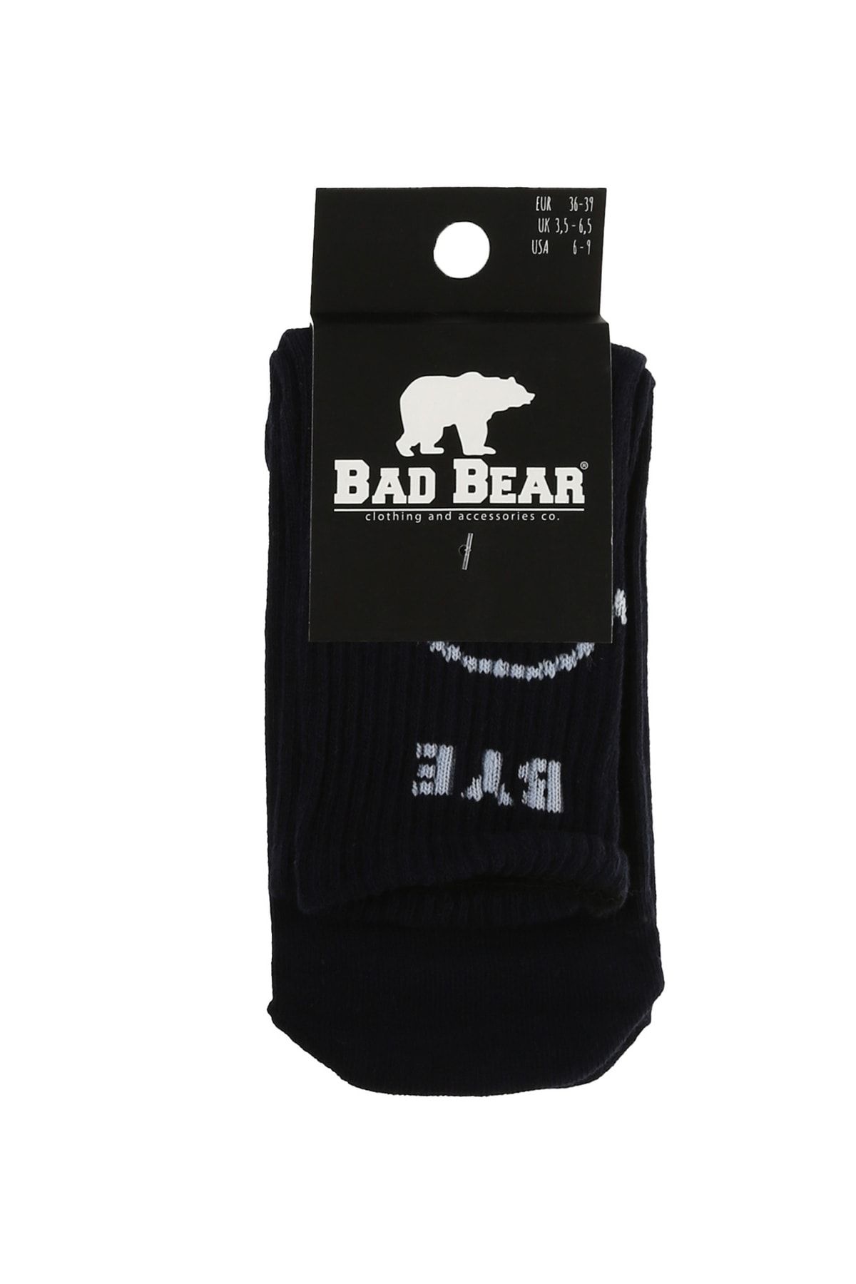 Bad Bear Kırık Beyaz Erkek Çorap Bye Tall