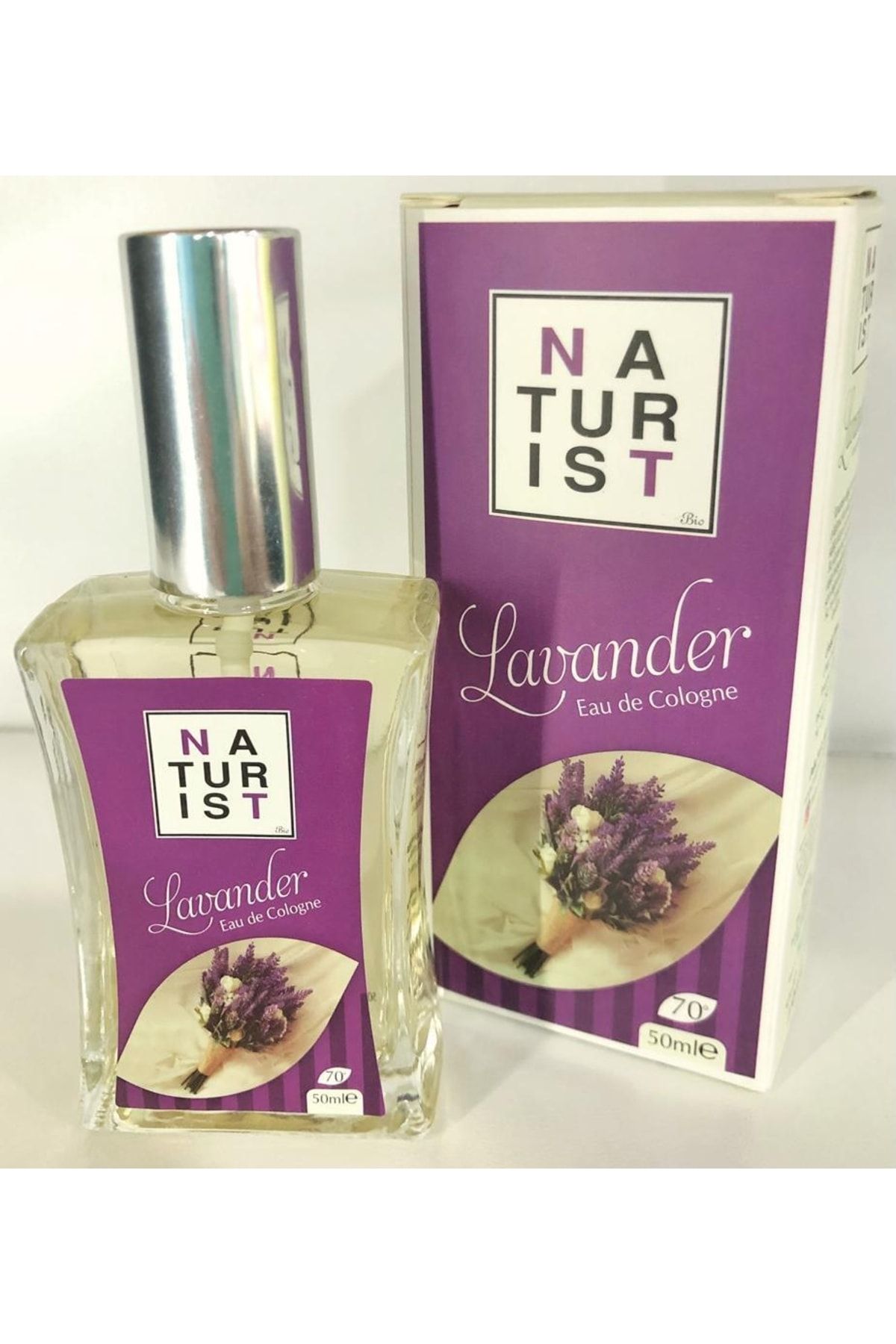 Naturist Kolonya Lavanta Kolonyası 50 ml Spreyli Cam Şişe