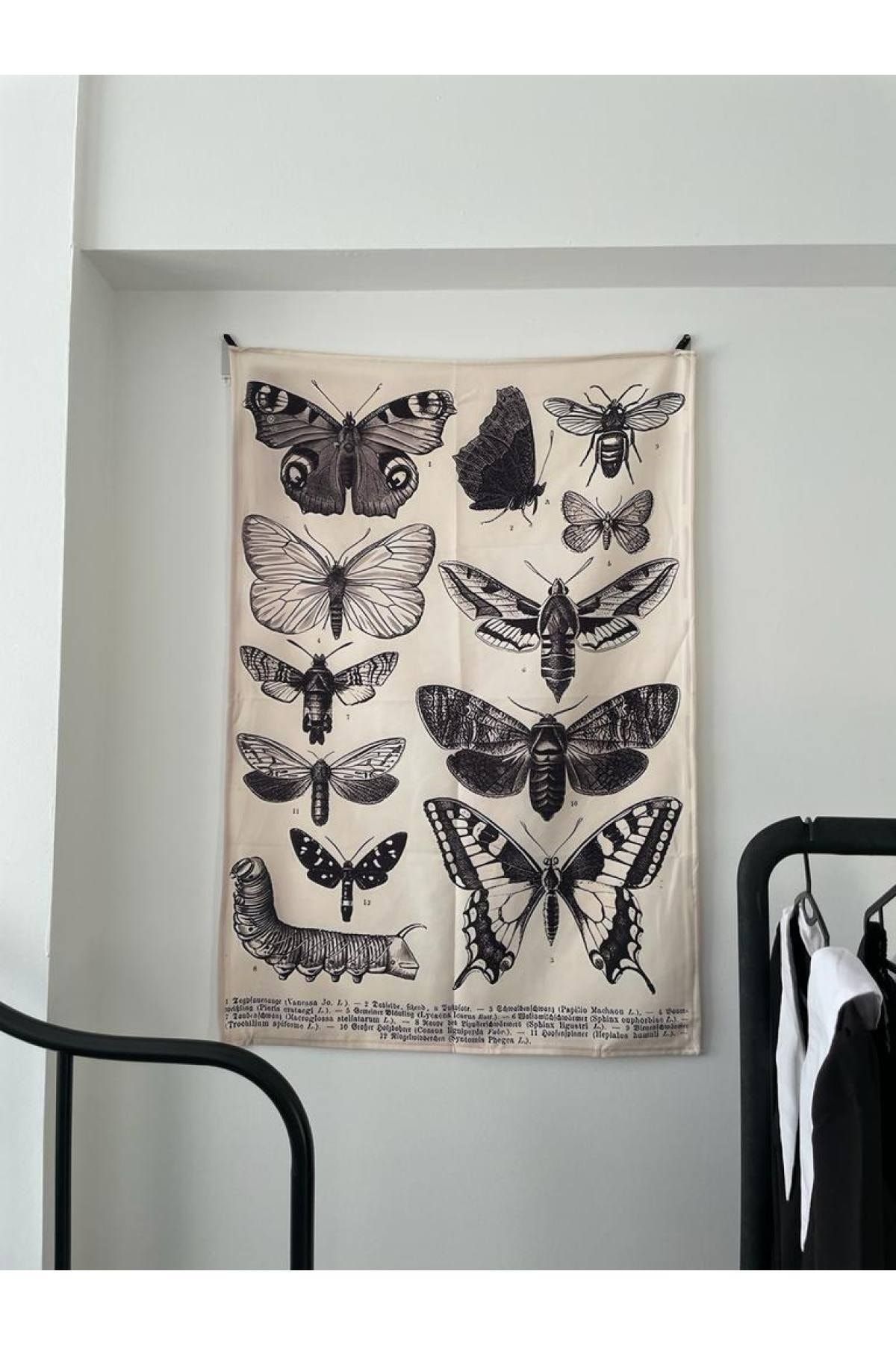 Planet Butik Butterflys Grunge Duvar Örtüsü - Wall Tapestry I 70 X 100 Cm