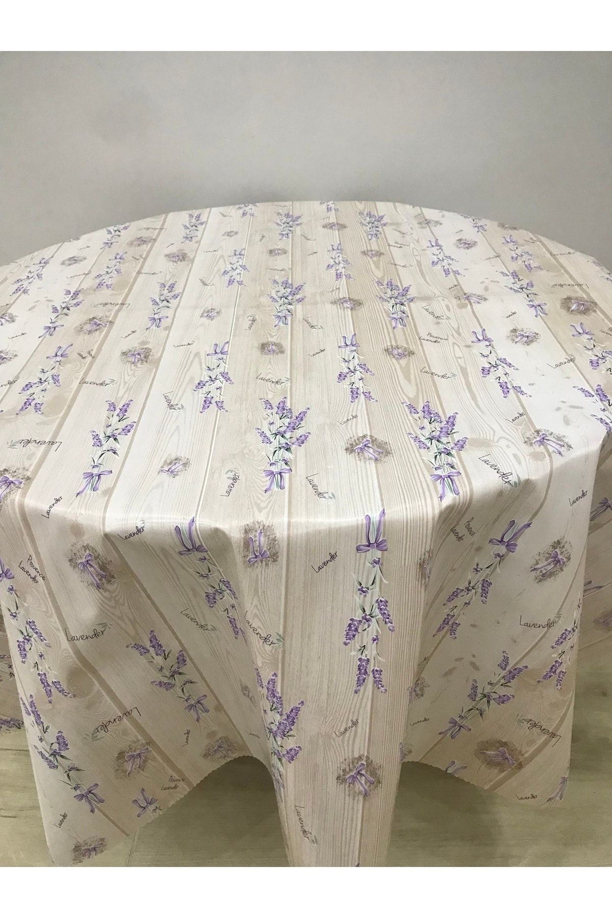 yukselhalimefrusat Muşamba Astarlı Masa Örtüsü Yuvarlak 140cm