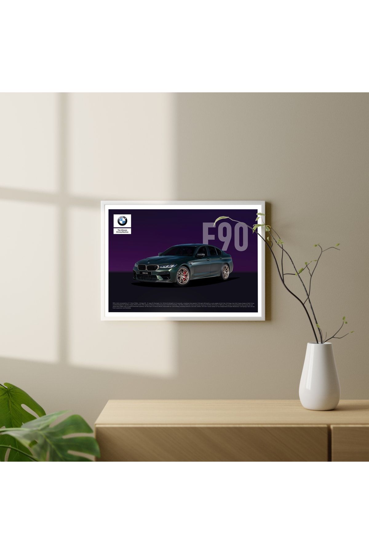 POSTERO Posterbo Bmw M5 Cs F90 Özel Tasarım Poster
