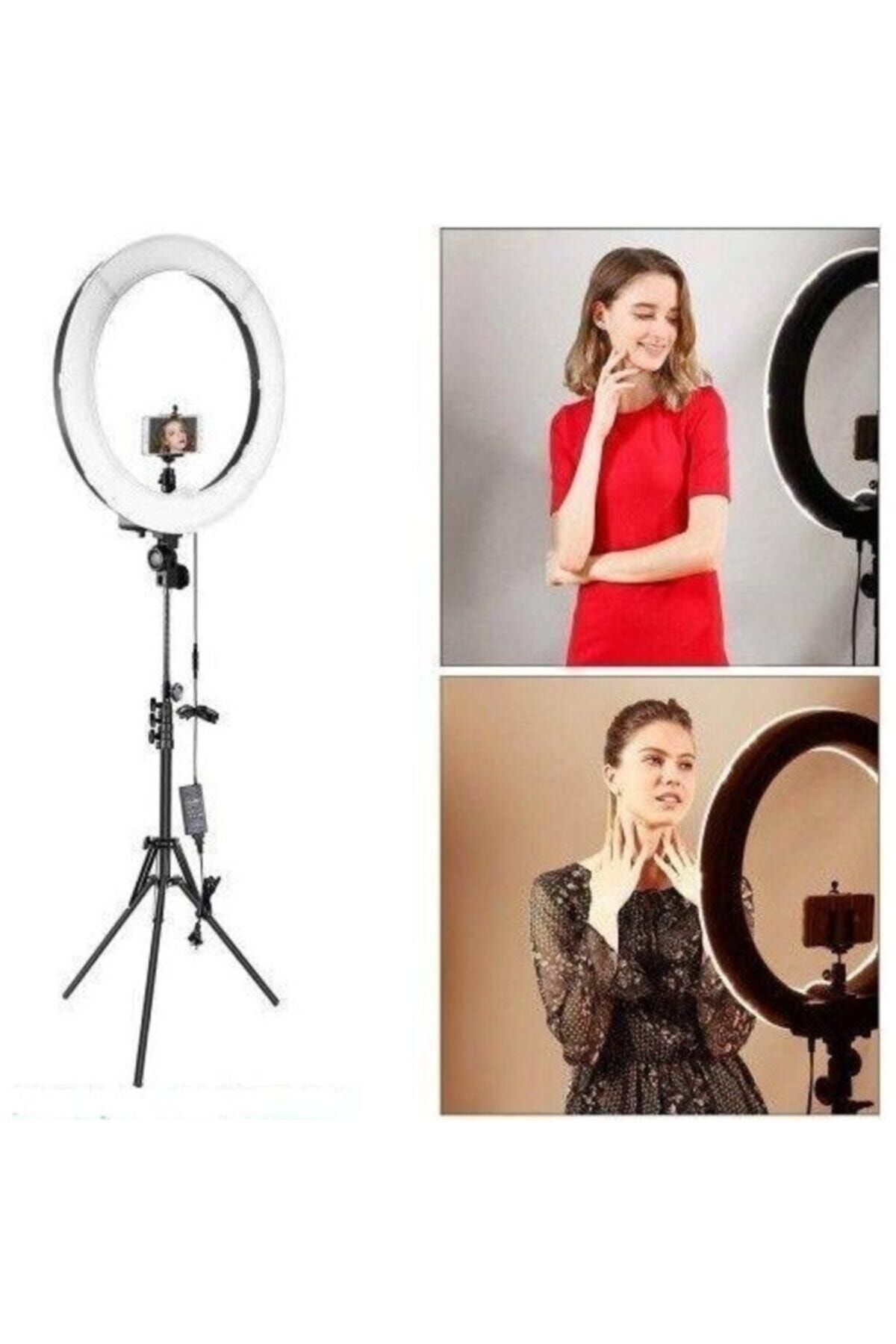 Inovaxis Youtuber Led Tripod Işıklı Telefon Tutucu Makyaj Işığı Ring Light 10 Inç + 2.1 M Tripod