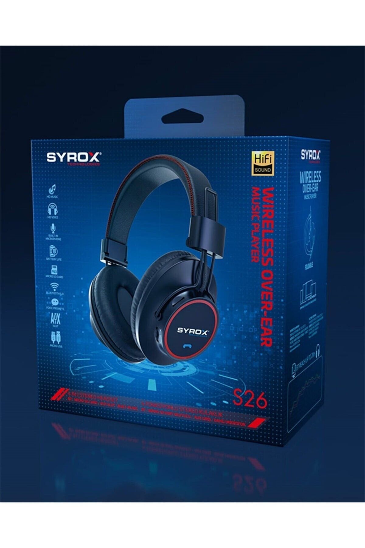 Syrox S26 Kulak Üstü Bluetooth Kulaklık