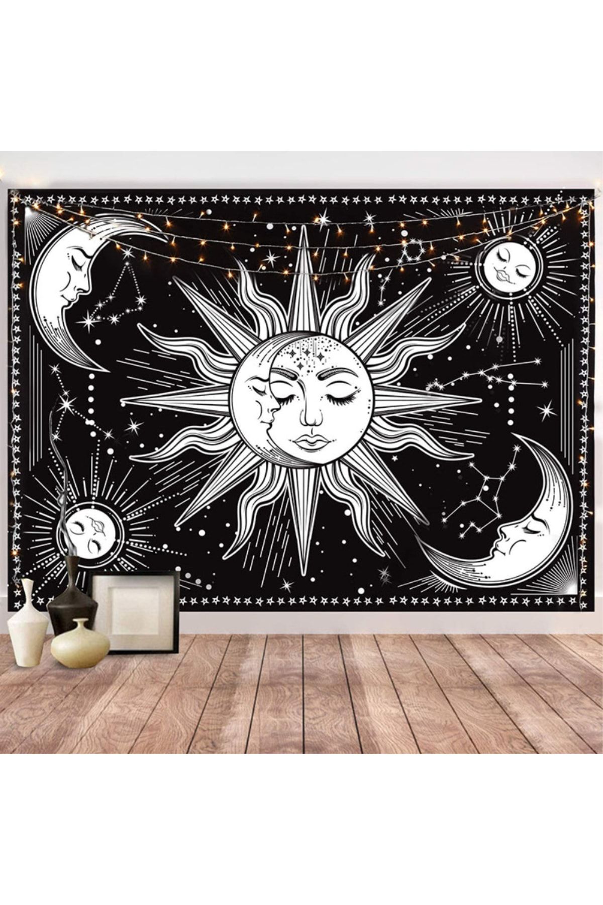 Köstebek 70 X 100 Cm Sleeping Moon And Sun Duvar Halısı