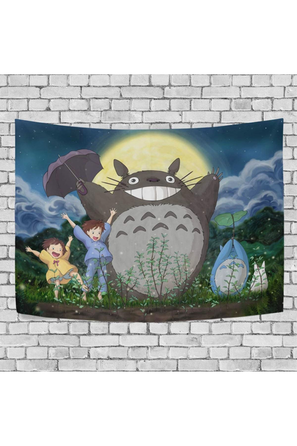 Köstebek Anime 70 X 100 Cm Friends Of Umbrella Totoro Duvar Halısı