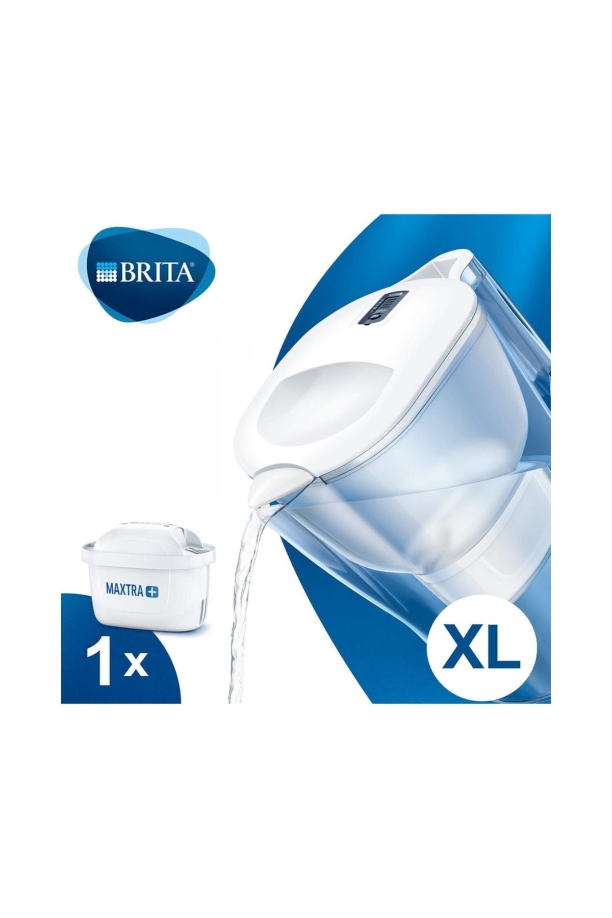 Brita Aluna Xl Maxtra Filtreli Su Arıtmalı 3.5 Lt. Akıllı Beyaz Sürahi
