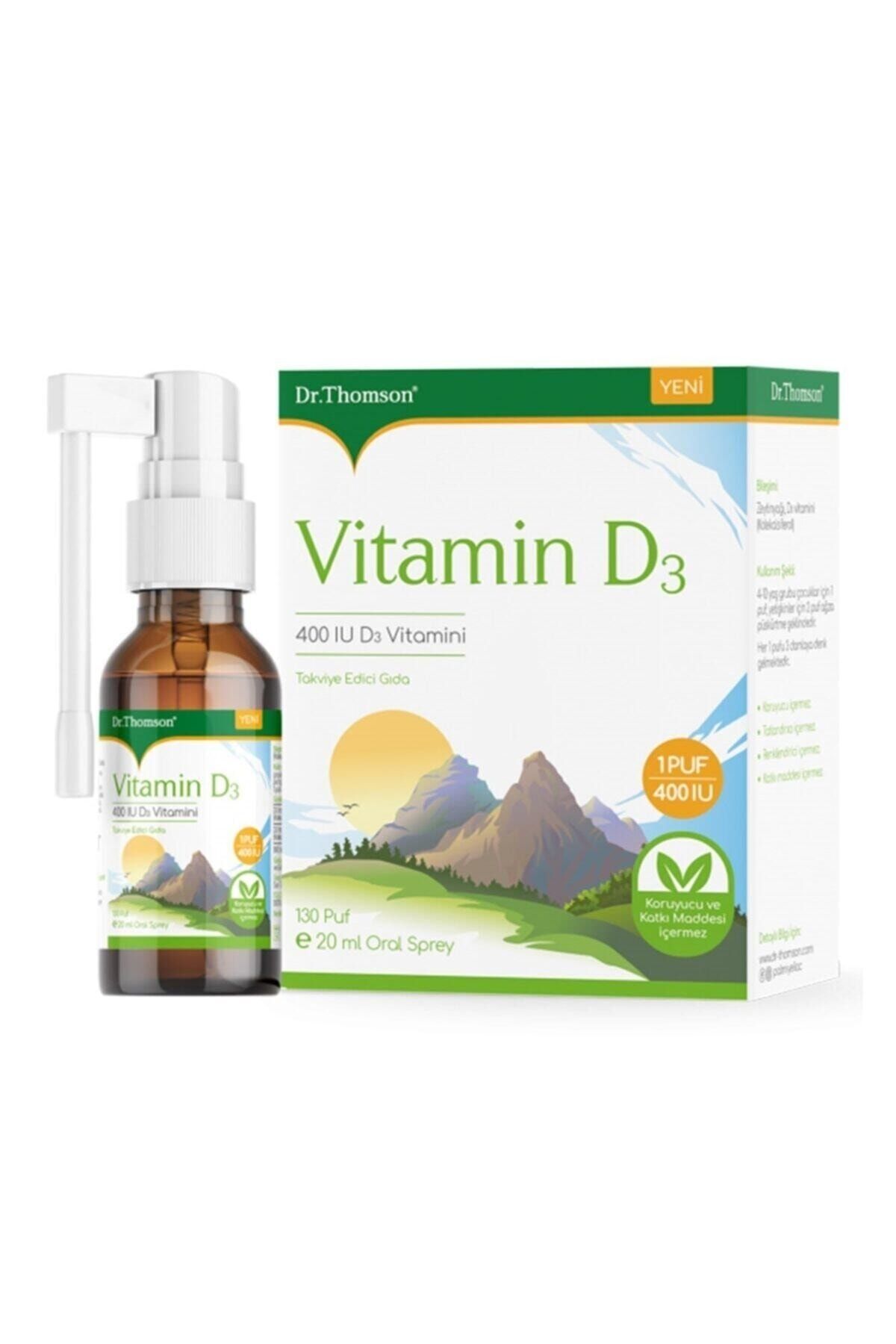 Dr. Thomson Vitamin D3 400 Iu Oral Sprey 20 ml