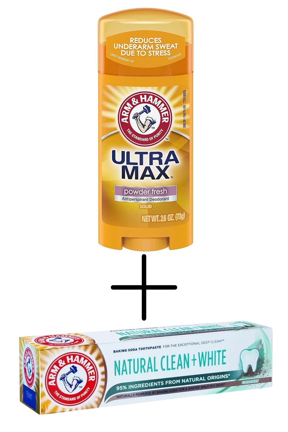 Arm Hammer Ultra Max Powder Fresh Solid Antiperspirant Deodorant+natural Clean+whıte (beyazlatıcı) Diş Macunu