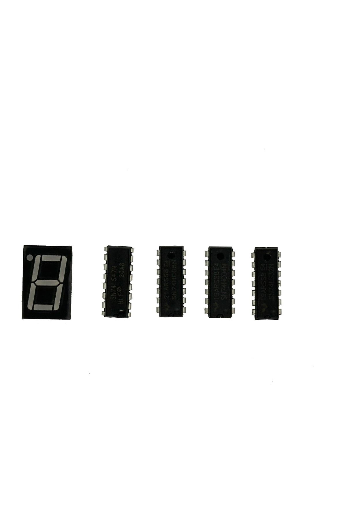 Arduino Projeleri 7404-7408-7432-7447 Entegreleri Ve 7 Segment 14mm Ortak Anot Display