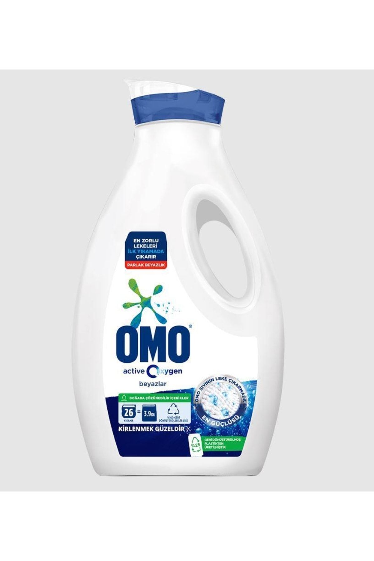 Omo Active Oxygen Sıvı Çamaşır Deterjanı Beyaz Için En Zorlu Lekeleri Ilk Yıkamada Çıkarır 1690 Ml