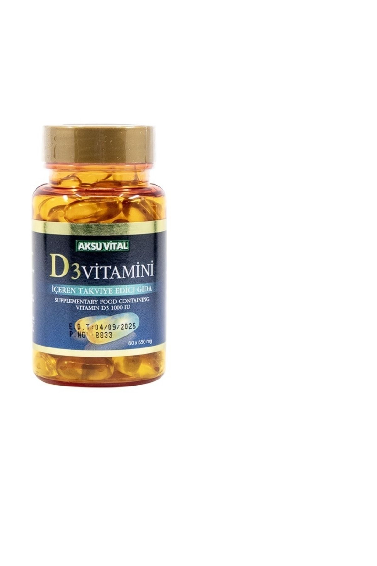 Aksu Vital Vitamin D3 60 Softjel
