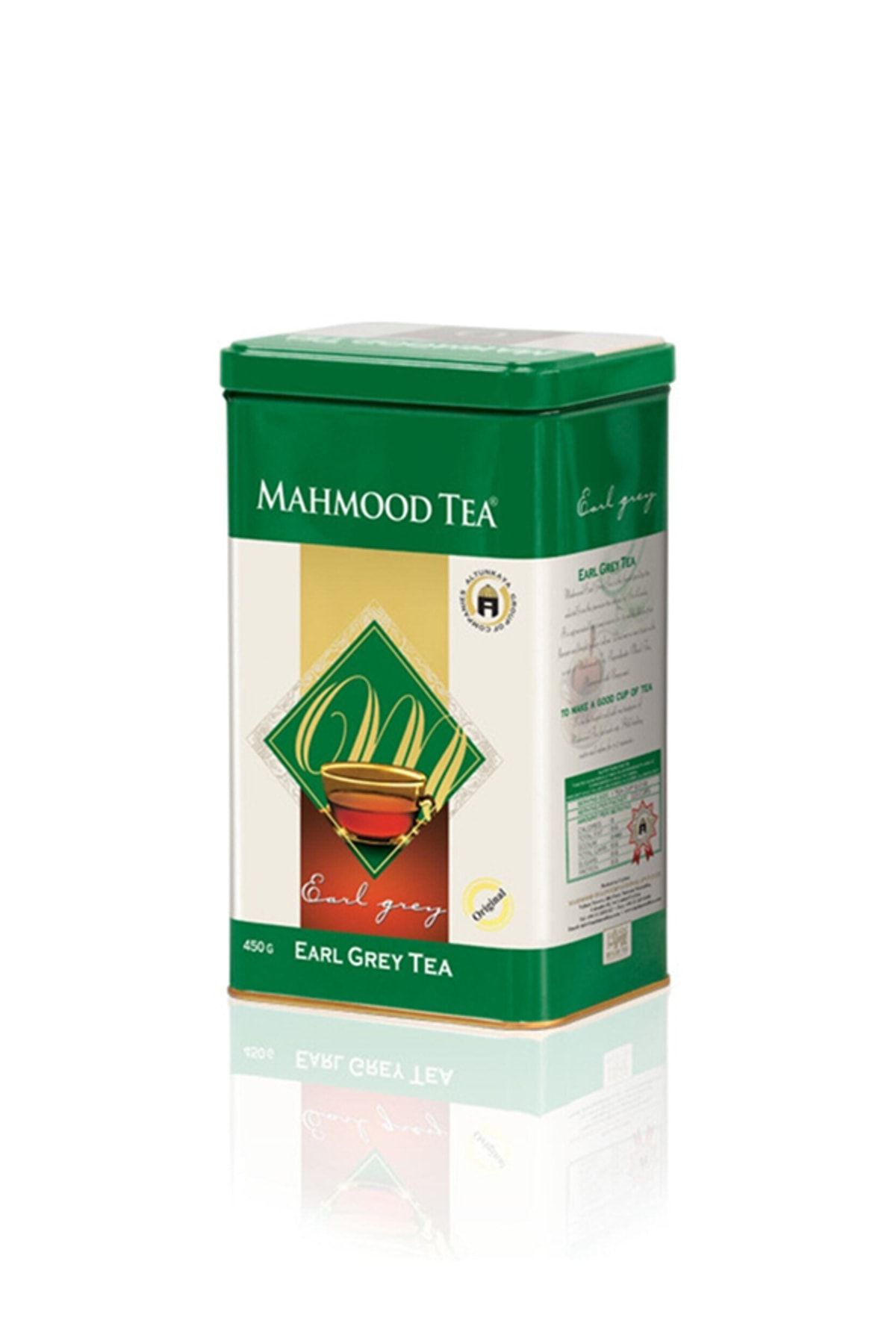 Mahmood Tea Bergamotlu Ithal Seylan Dökme Çayı Ceylon Earl Grey Teneke Kutu 450 gr